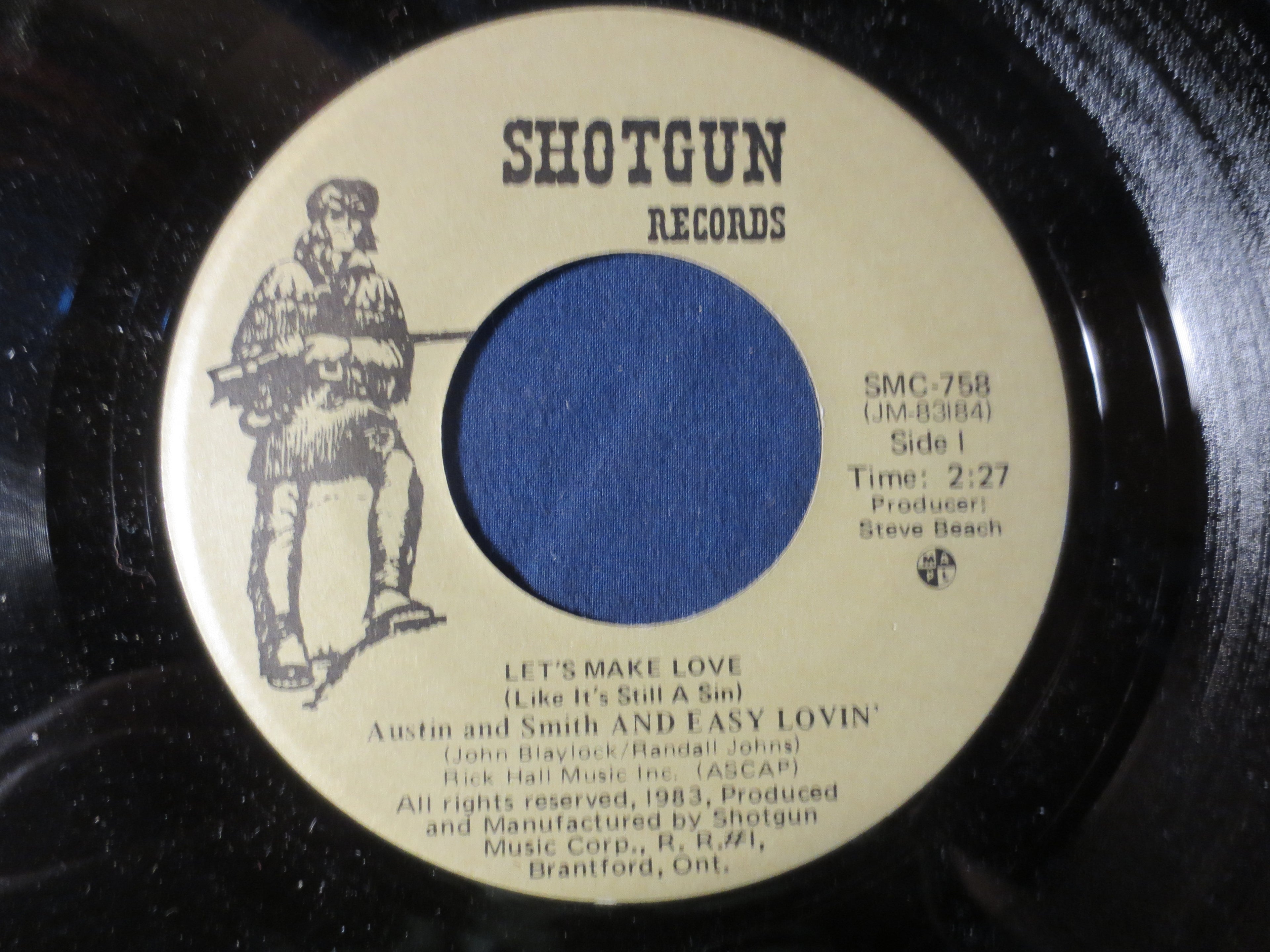 Austin & Smith – Easy Lovin' / You Look Good Enough to Cheat (1983) 45 RPM Vinyl