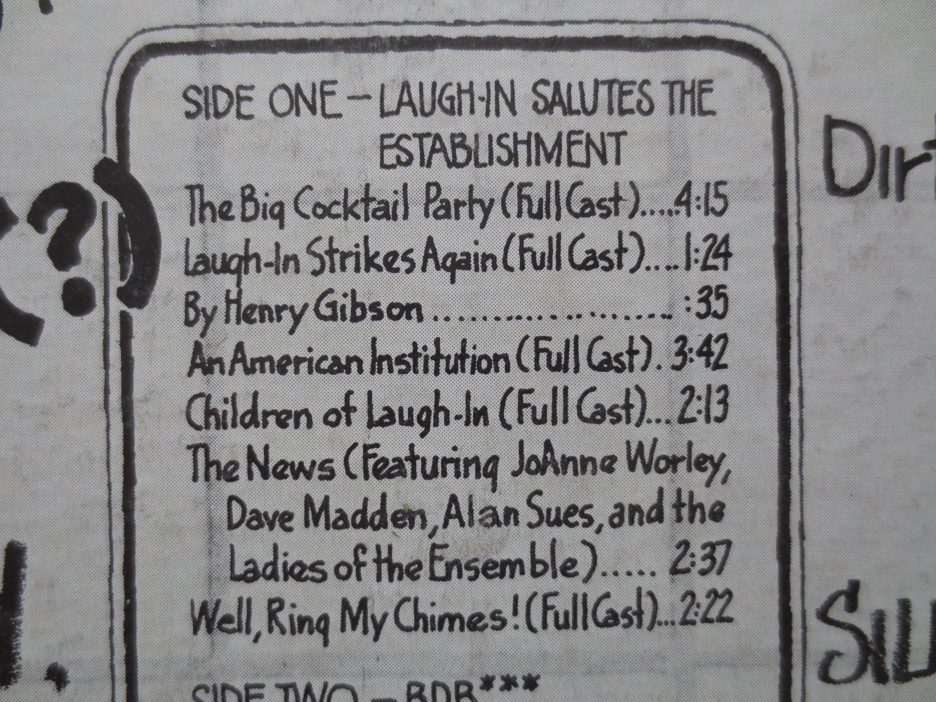 LAUGH-IN Record, LAUGH-In Tv Show, Laugh-In Vinyl, Laugh-In Album, Laugh-In Lp, Vintage Vinyl, Comedy Albums, 1969 Records
