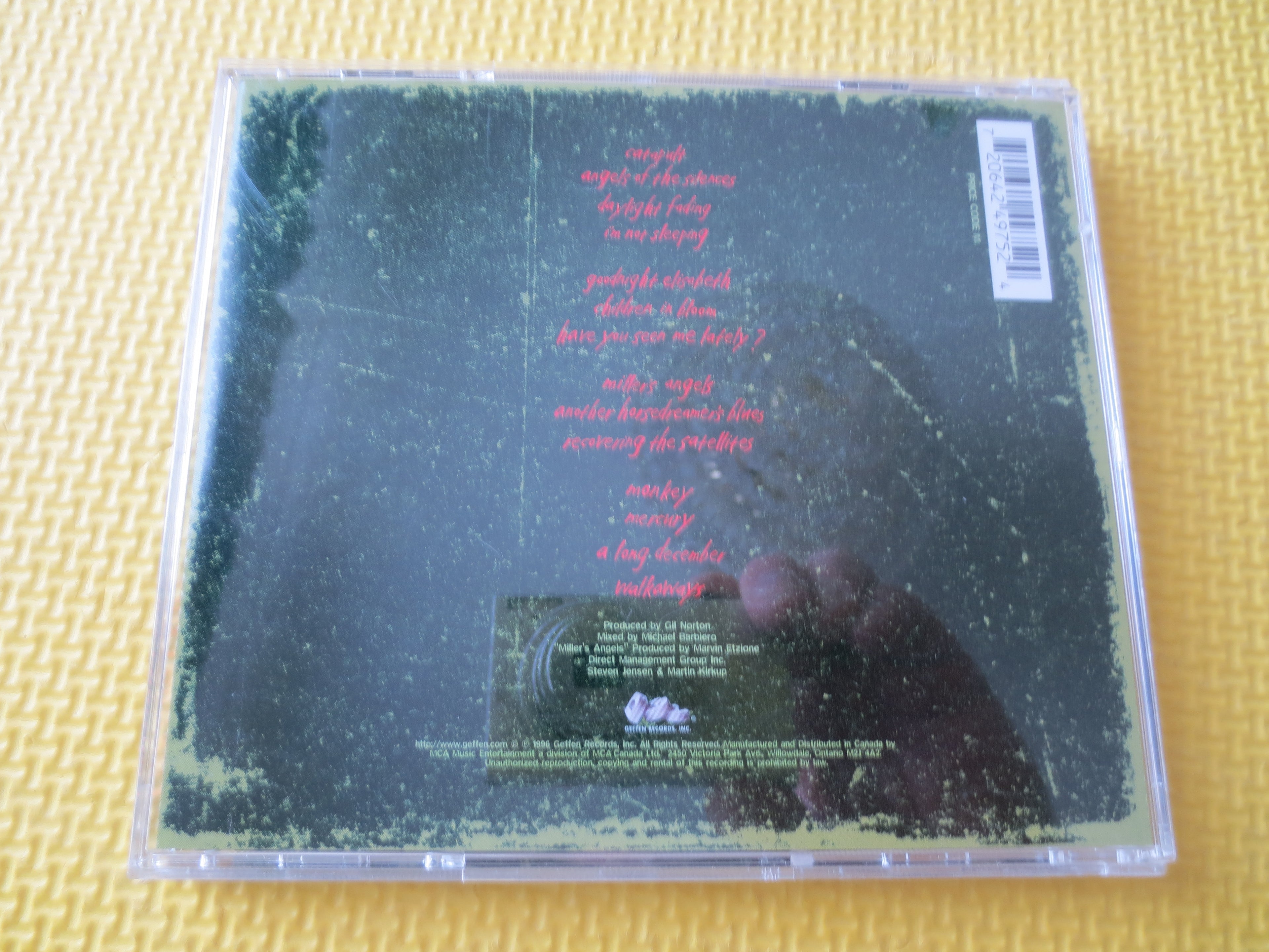 Counting Crows – Recovering the Satellites (1996) CD