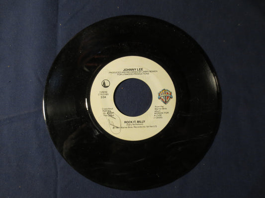 JOHNNY LEE, Rock It BILLY, Rollin' Lonely, Rock Record, Rock Vinyl, Vinyl Record, Vinyl Album, 45 Rpm Records, 1984 Records