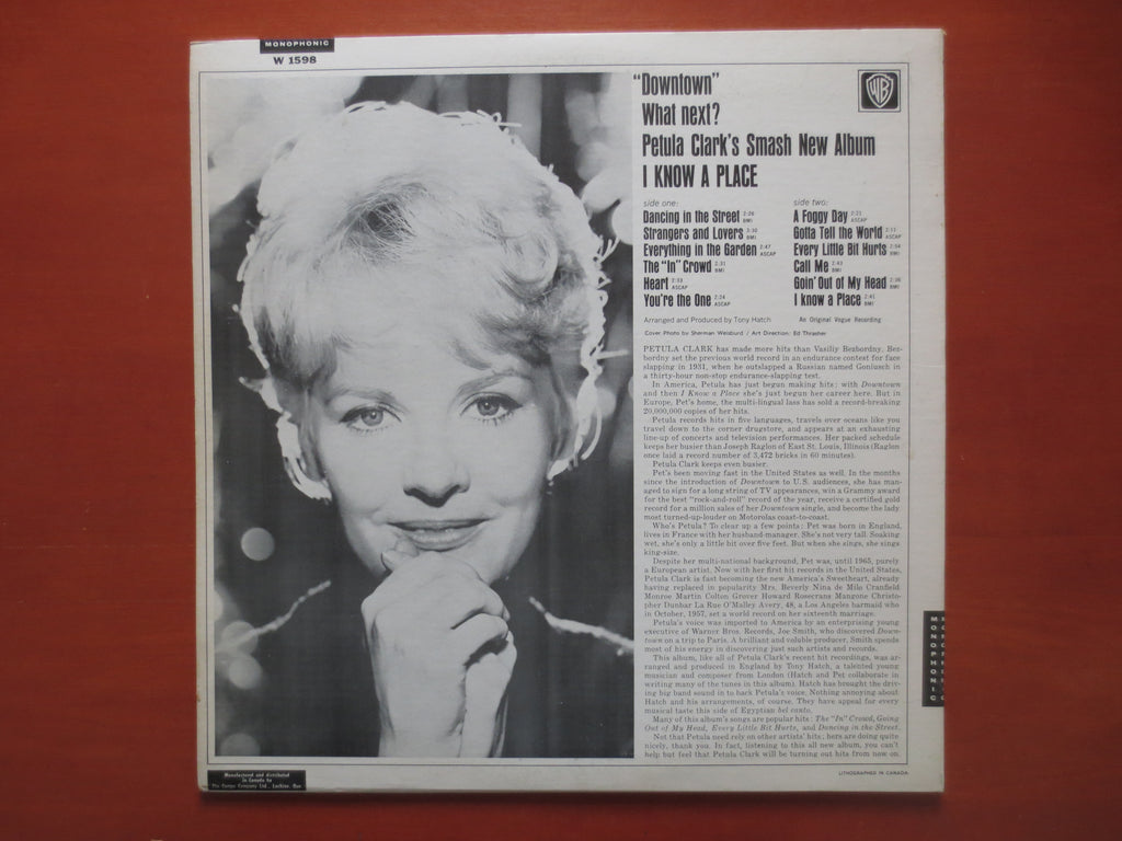 Petula Clark – I Know a Place (1965) [Vinyl LP]
