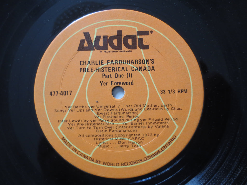 Charlie Farquharson – Pree-Histerical Canada (1973) Vinyl LP