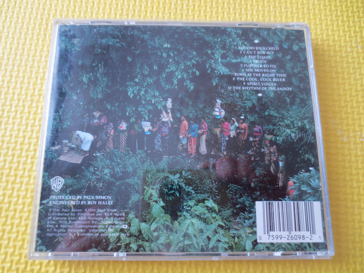 PAUL SIMON, RHYTHM of the Saints, Paul Simon cds, Folk Music cd, Paul Simon Albums, Paul Simon lps, Cds, 1990 Compact Discs