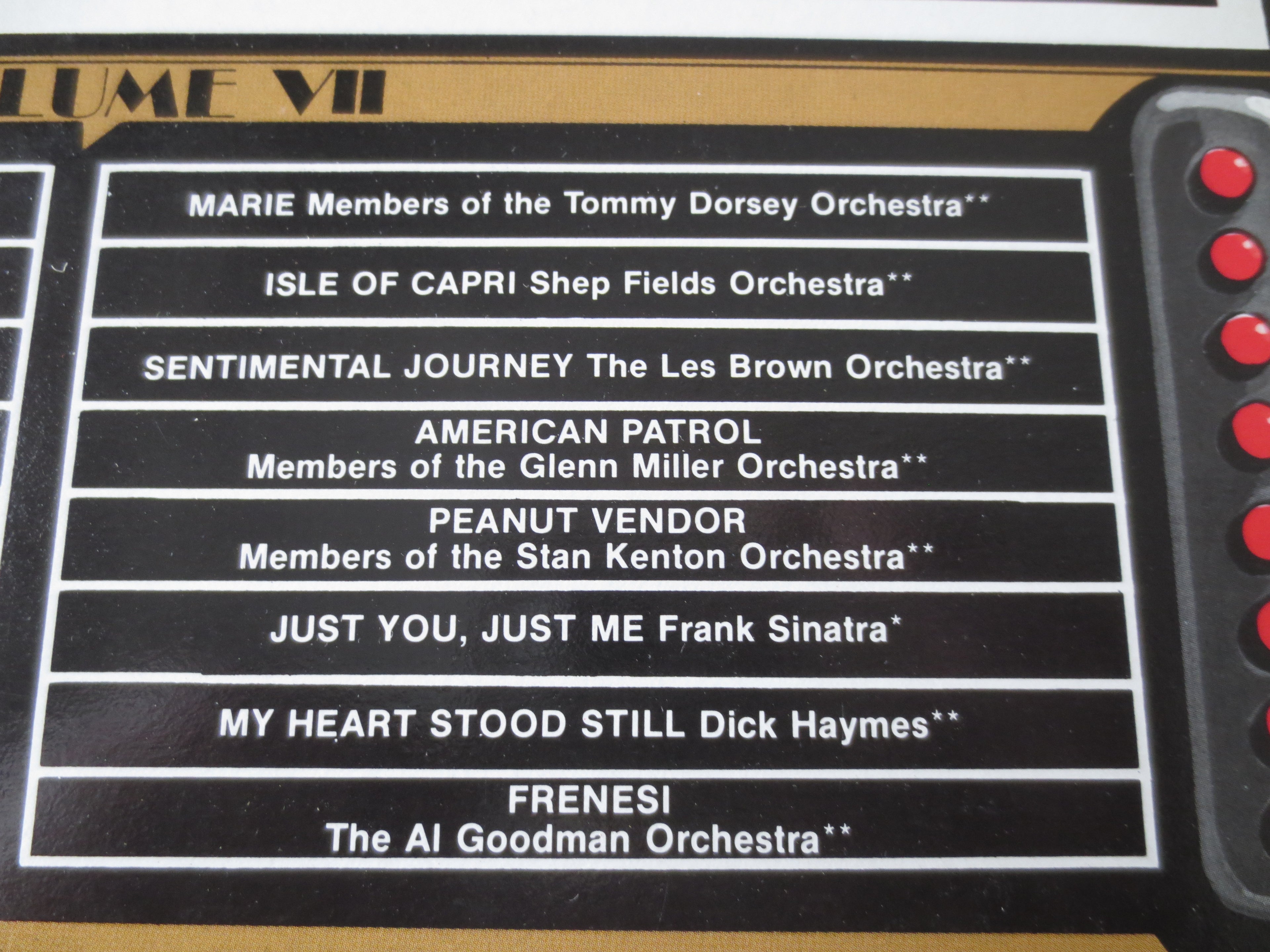 The Big Band Era Volume 7 (1978) Vinyl LP