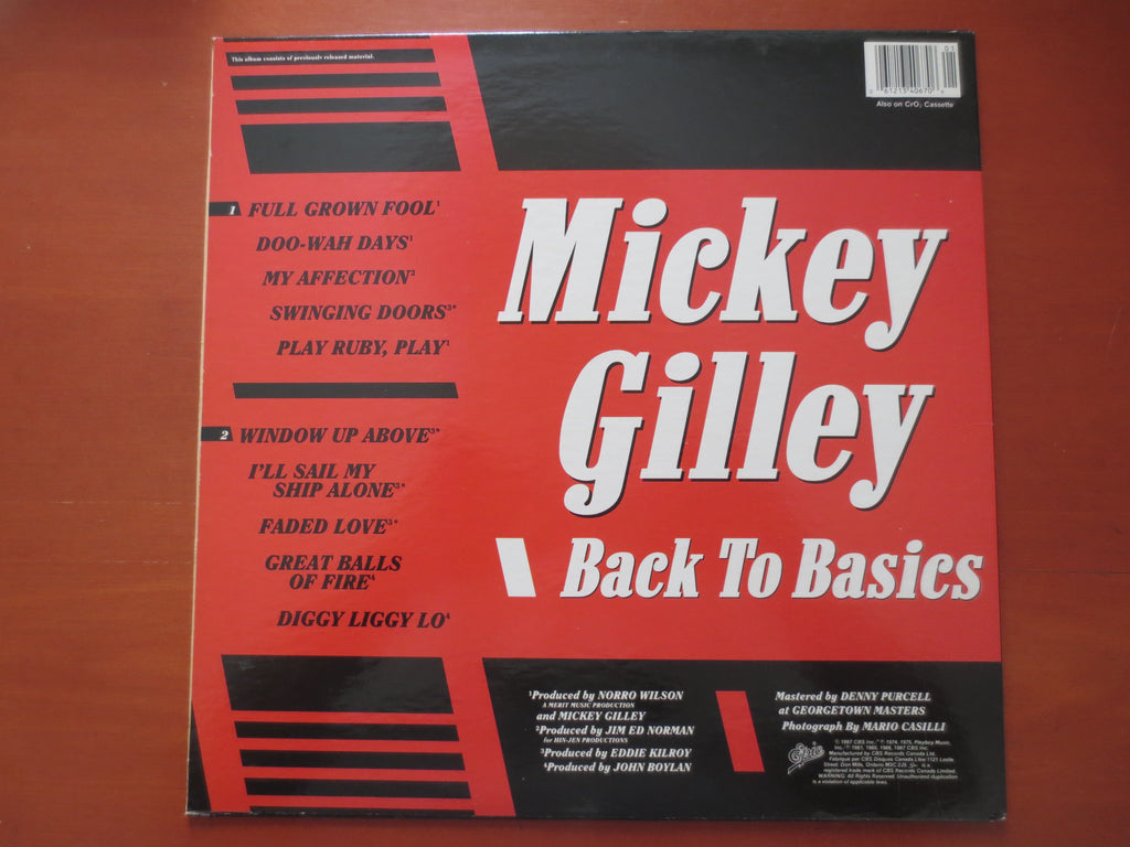 Mickey Gilley – Back to Basics (1987) Vinyl LP