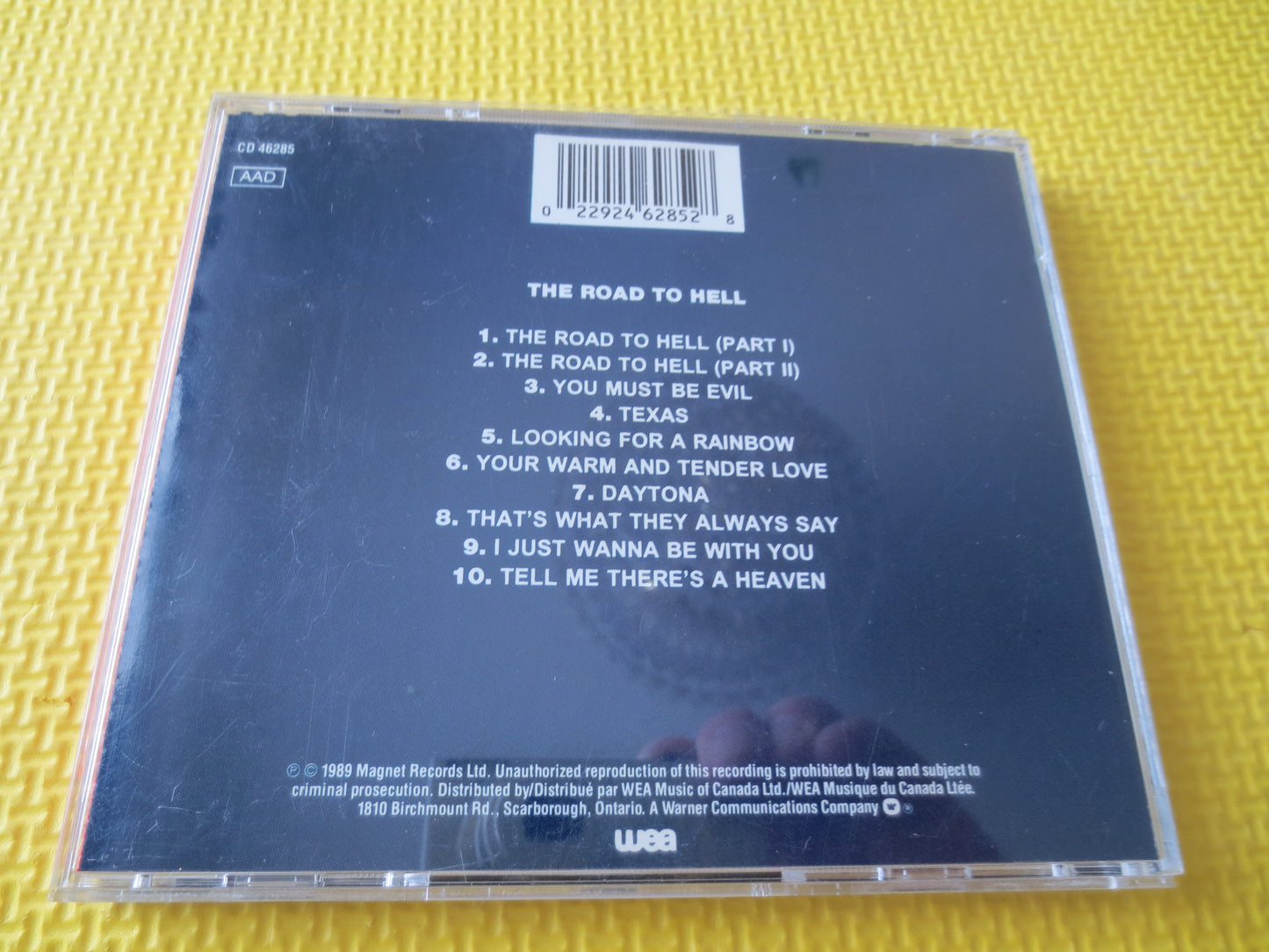 CHRIS REA, The ROAD To Hell, Chris Rea Cd, Chris Rea Lp, Rock Album, Classic Rock Cd, Classic Rock Cds, cds, 1989 Compact Disc