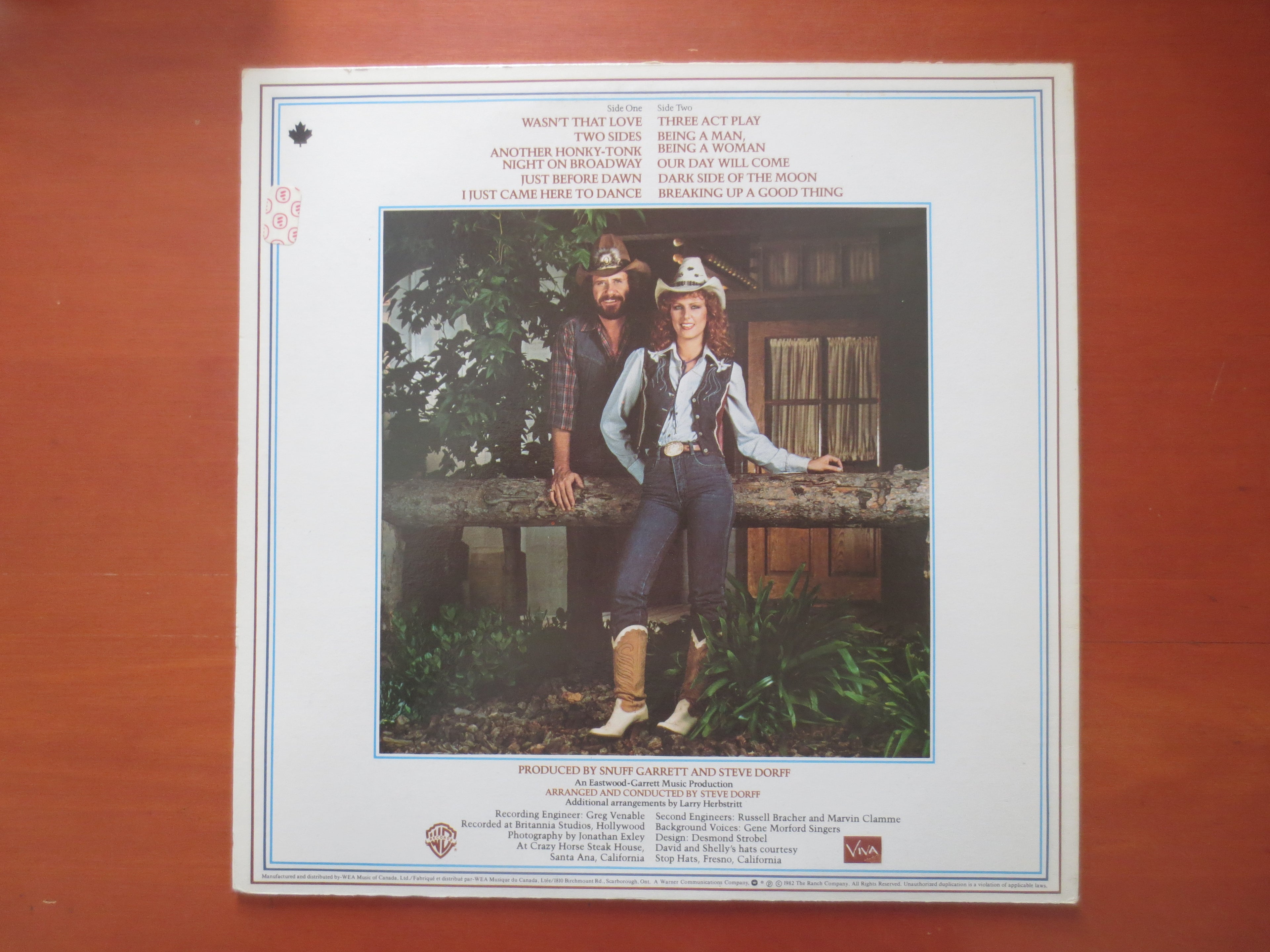 David Frizzell & Shelly West – The David Frizzell & Shelly West Album (1982) Vinyl LP