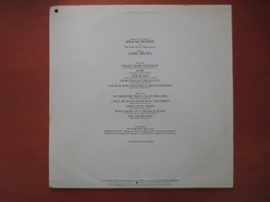 Allan Clarke – I Wasn't Born Yesterday (1978) Vinyl LP