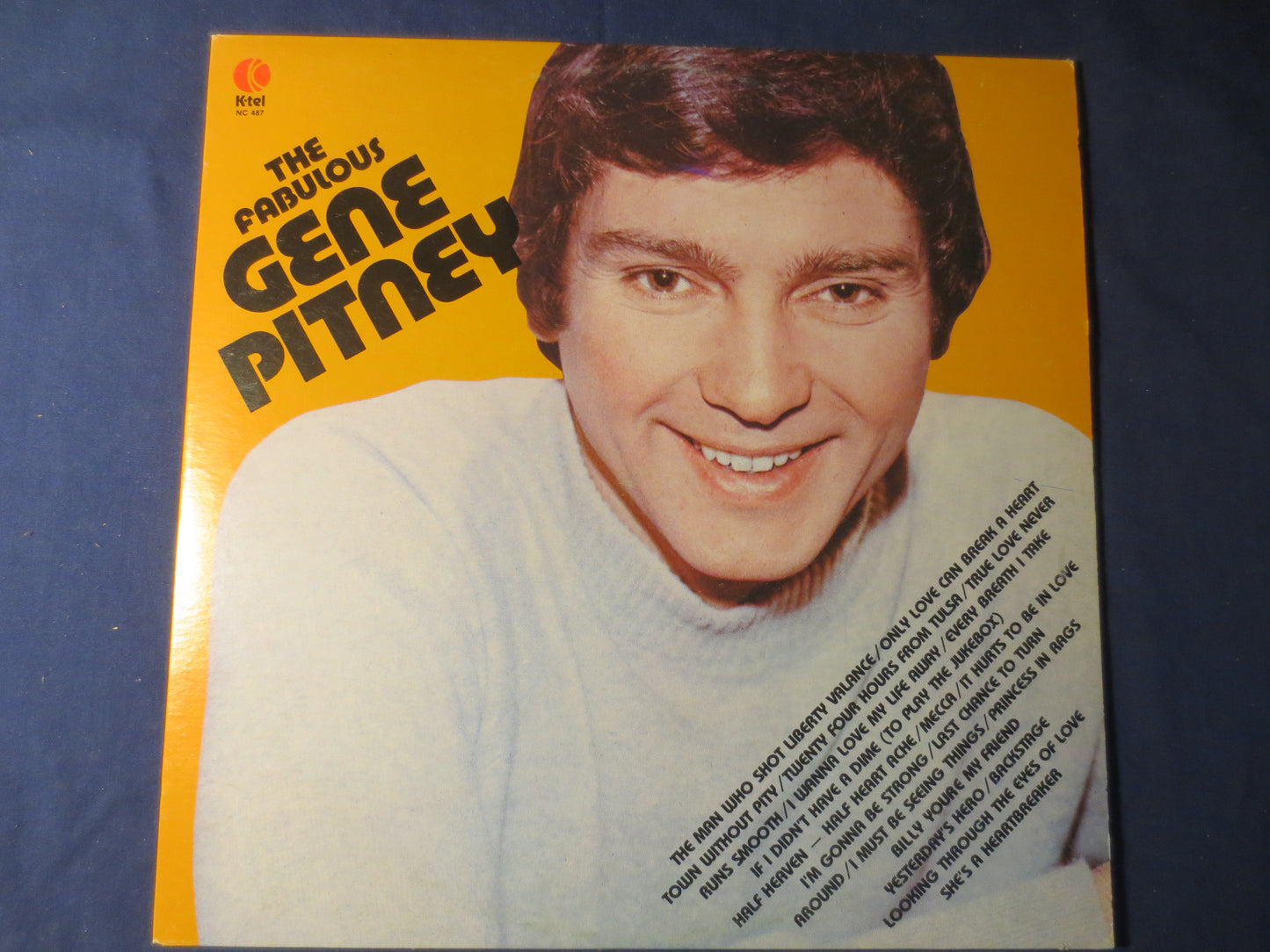 GENE PITNEY, The FABULOUS, K-Tel Records, Vintage Vinyl, Gene Pitney Vinyl, Gene Pitney Albums, Vinyl, 1977 Records