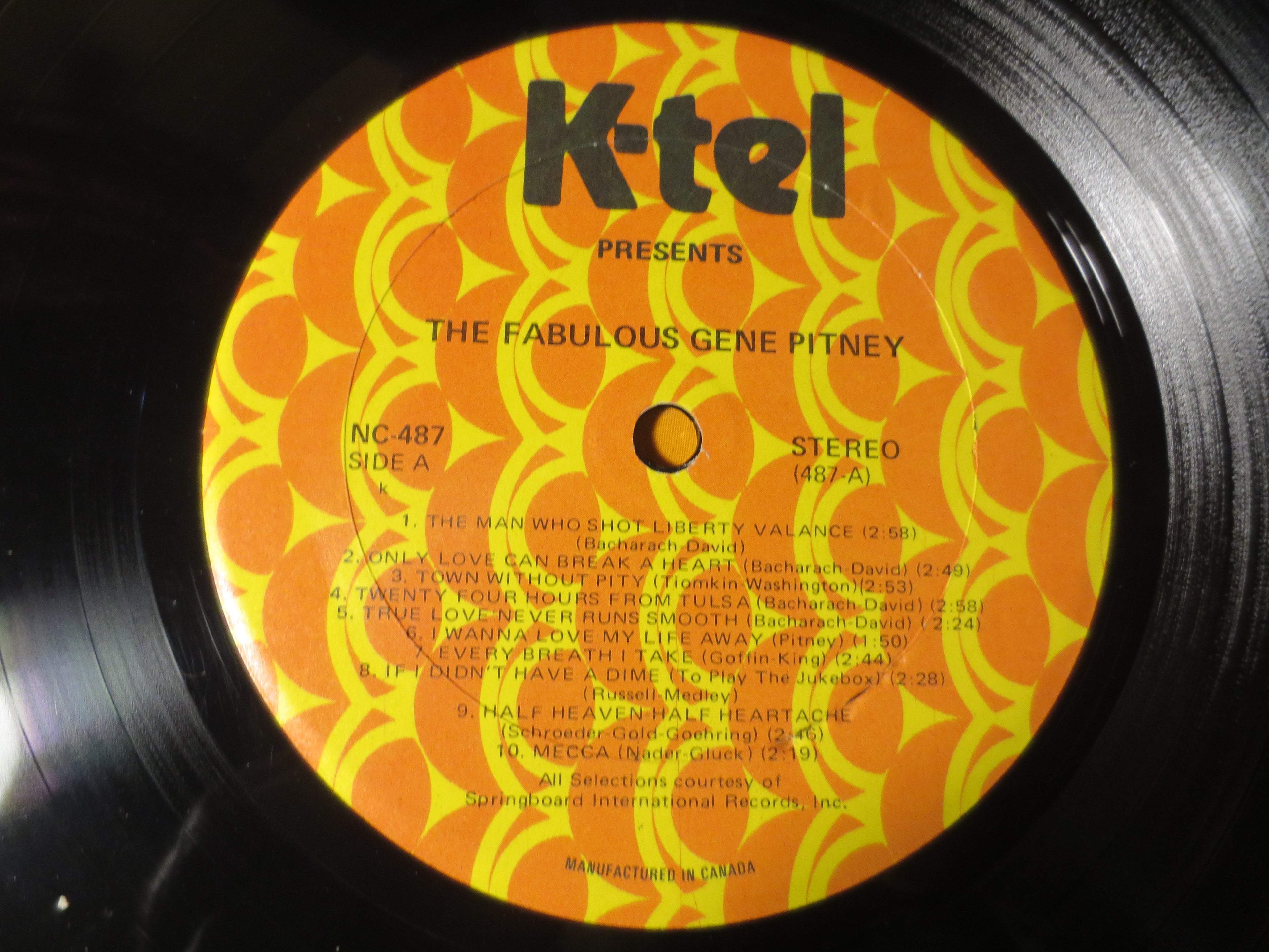 Gene Pitney – The Fabulous Gene Pitney (1977) Vinyl LP 002