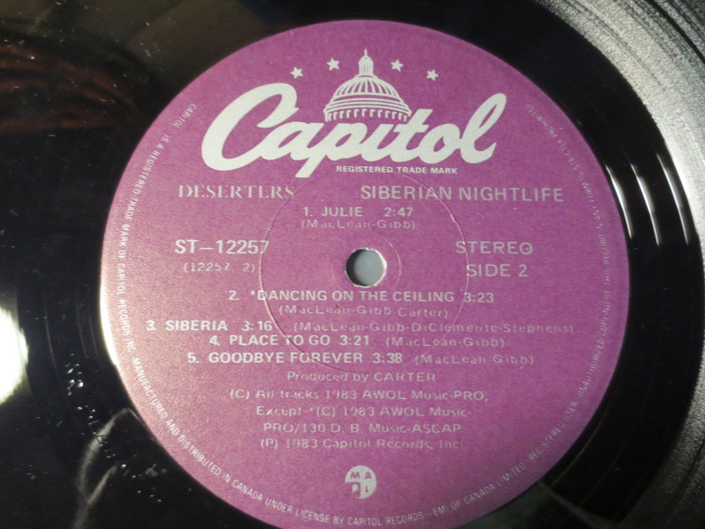 The Deserters – Siberian Nightlife (1983) Vinyl LP
