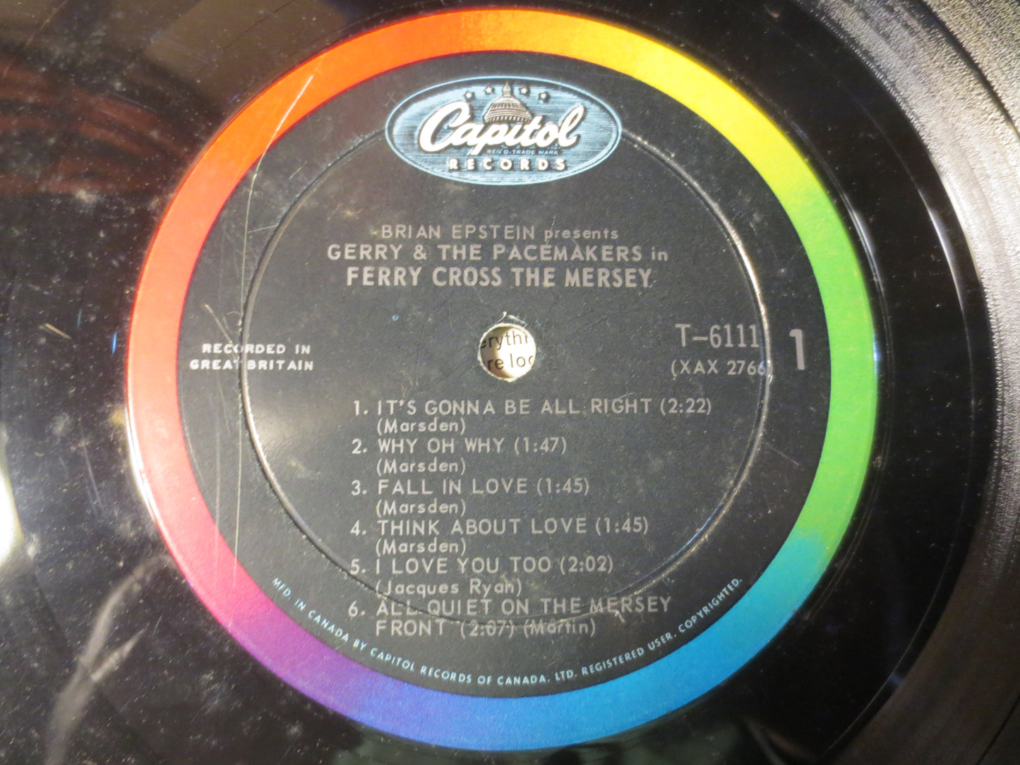 GERRY and the PACEMAKERS, FERRY Cross the Mersey, Vintage Vinyl, Record Vinyl, Record, Vinyl Record, Vinyl, 1965 Records