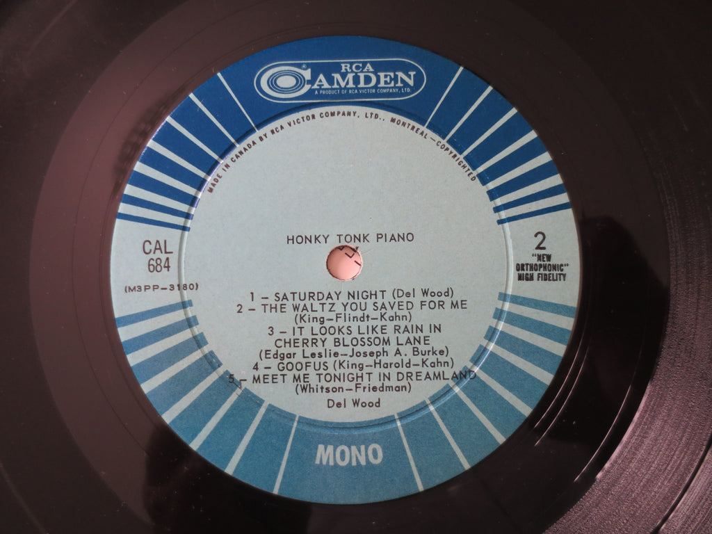 Del Wood – Honky-Tonk Piano (1961) Vinyl LP