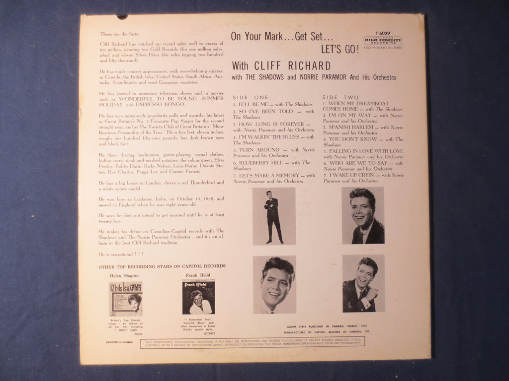 Cliff Richard – On Your Mark (1963) Vinyl LP