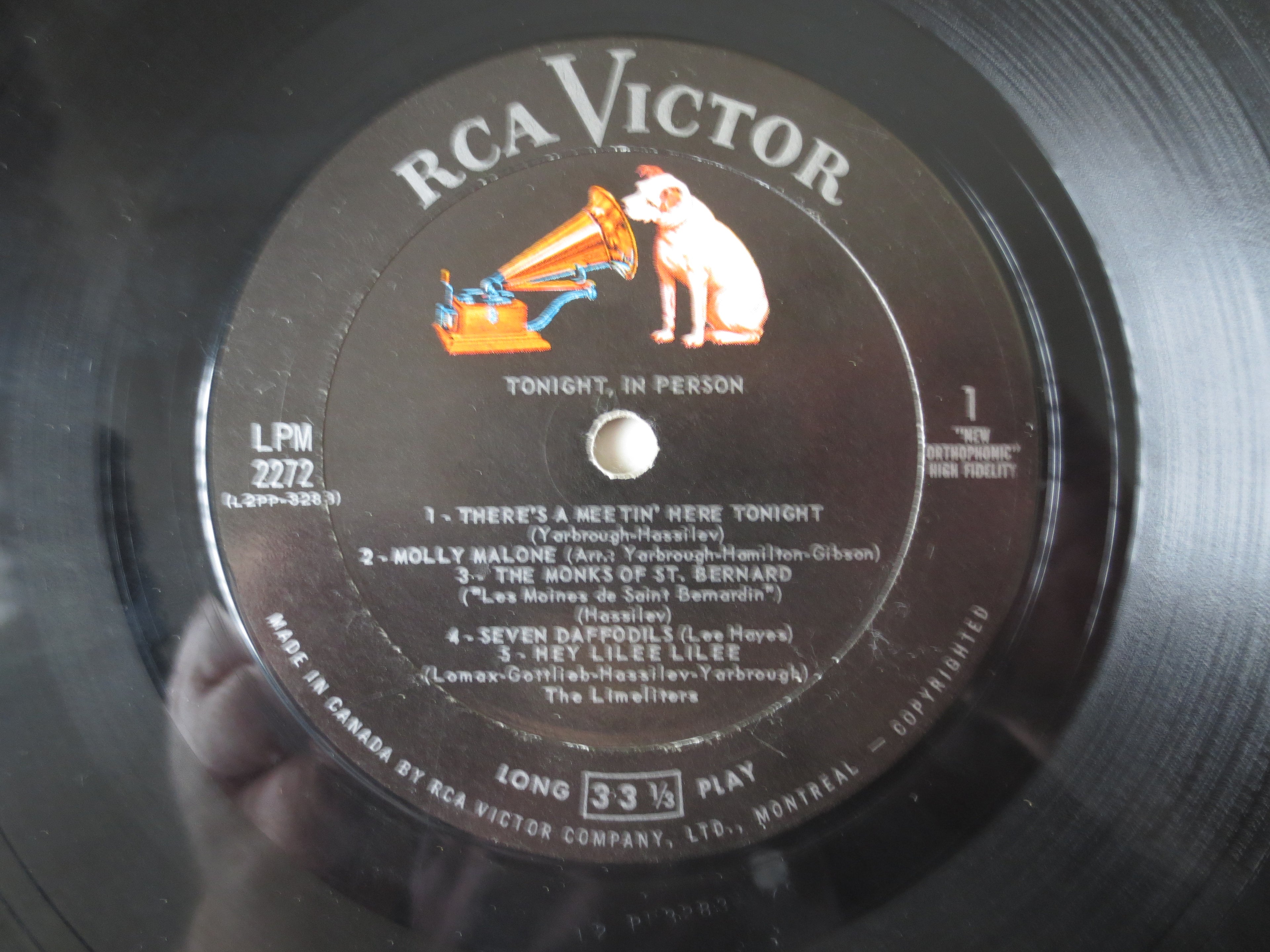 The Limeliters – Tonight in Person (1961) Vinyl LP