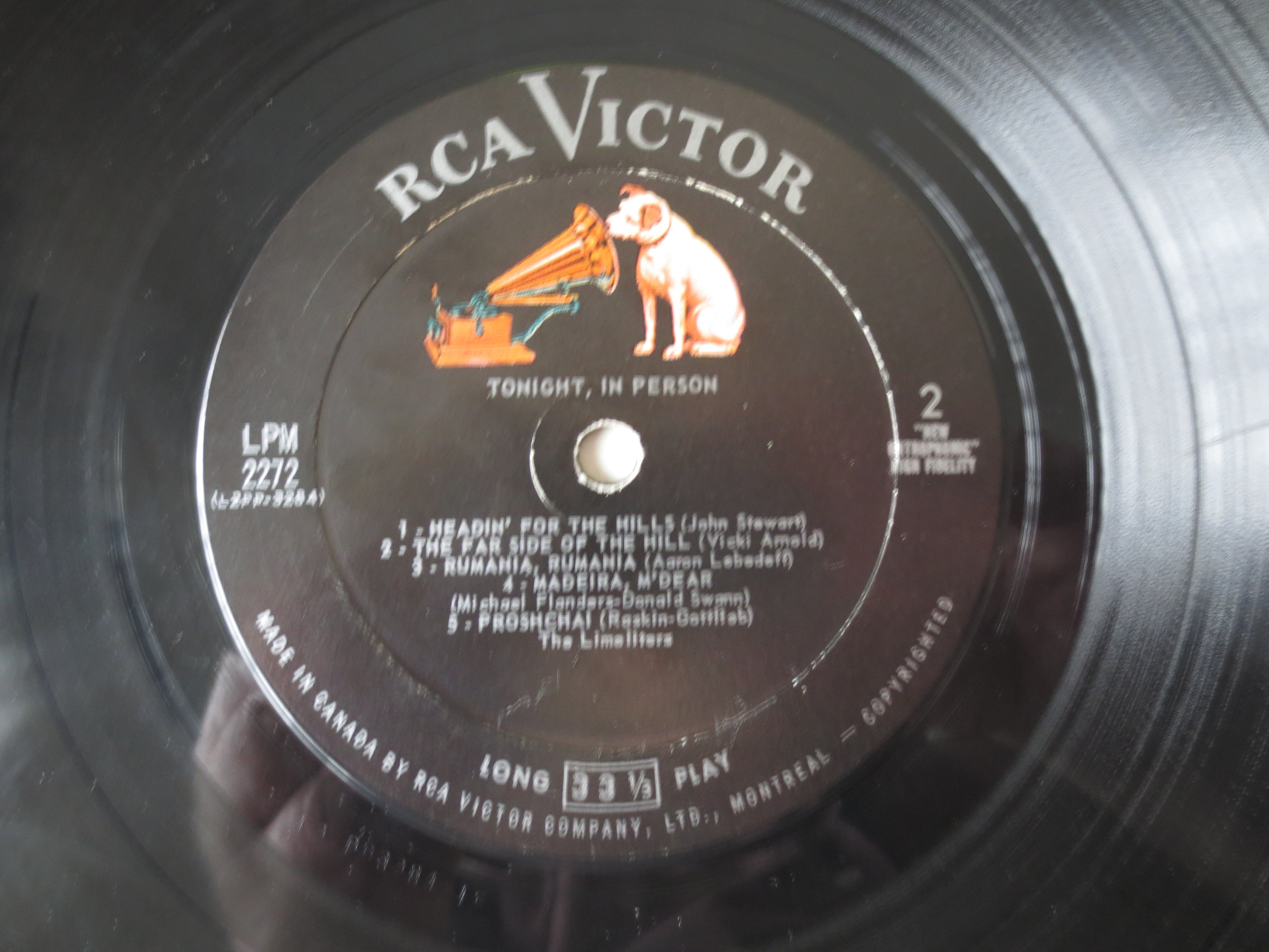The Limeliters – Tonight in Person (1961) Vinyl LP