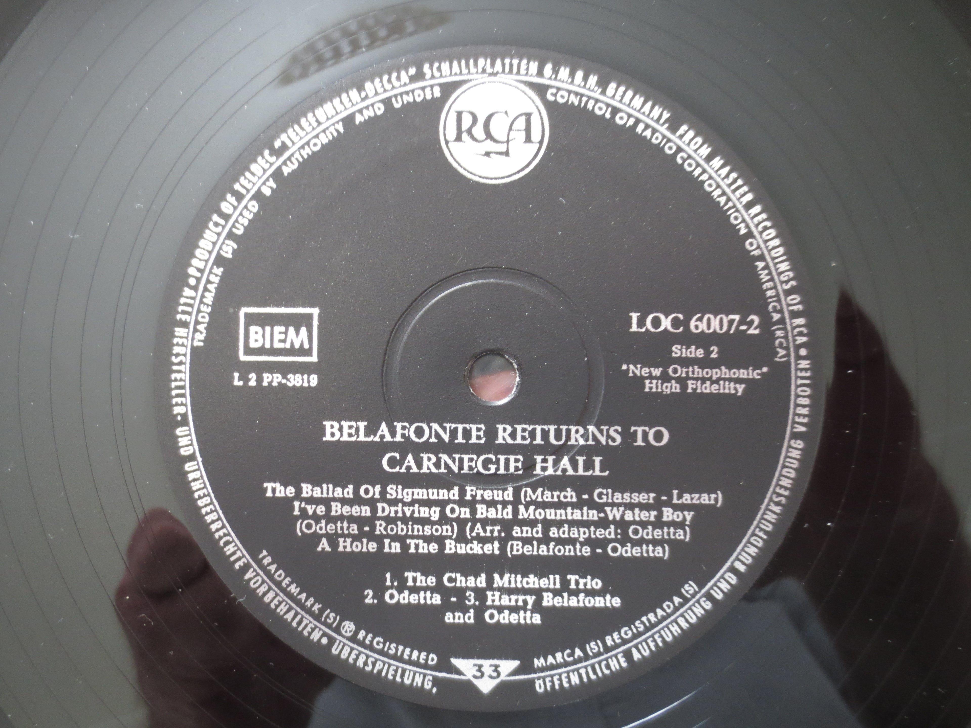 Harry Belafonte – Belafonte Returns to Carnegie Hall (1960) Double Vinyl LP