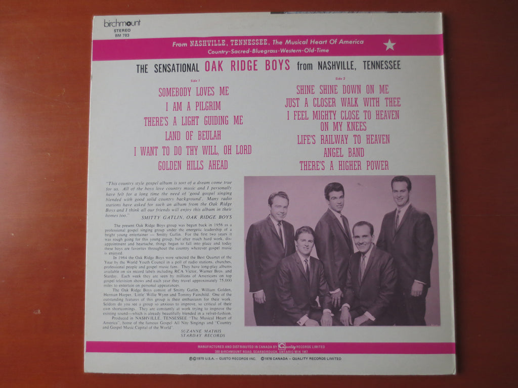 The Oak Ridge Boys – The Sensational Oak Ridge Boys (1965) Vinyl LP