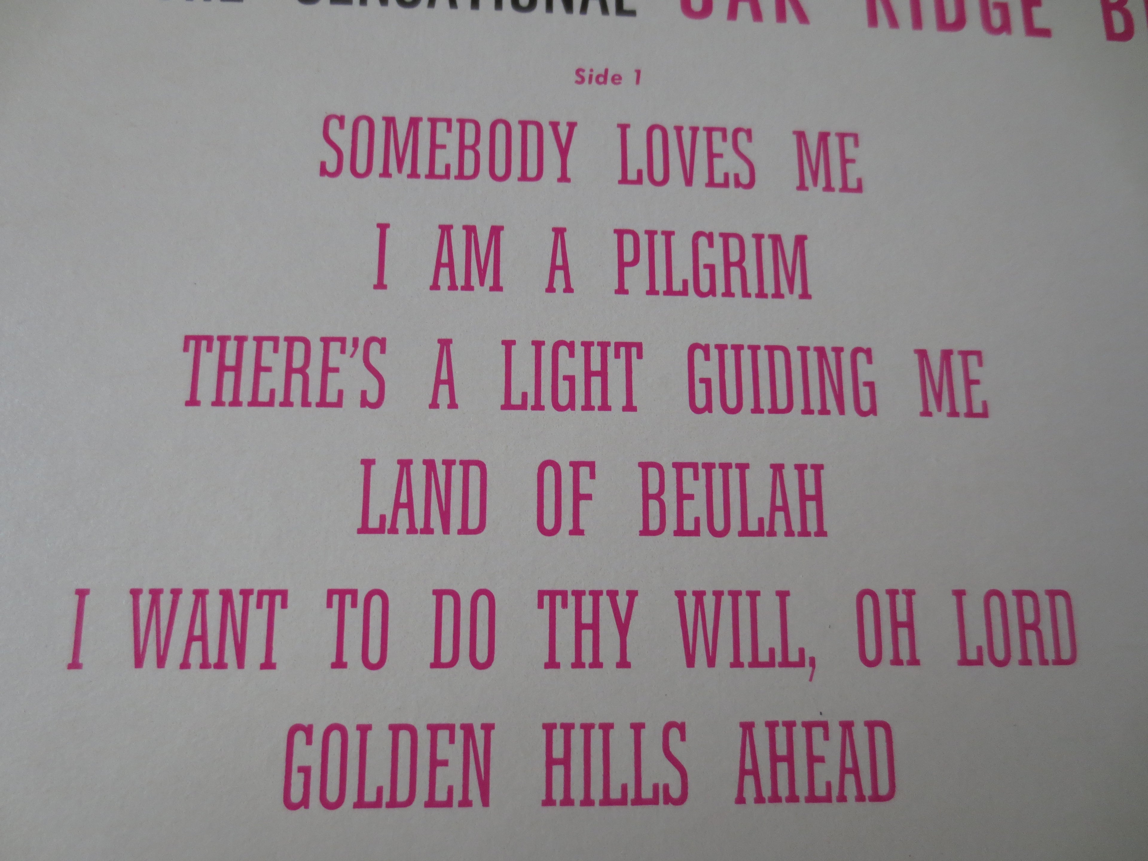The Oak Ridge Boys – The Sensational Oak Ridge Boys (1965) Vinyl LP