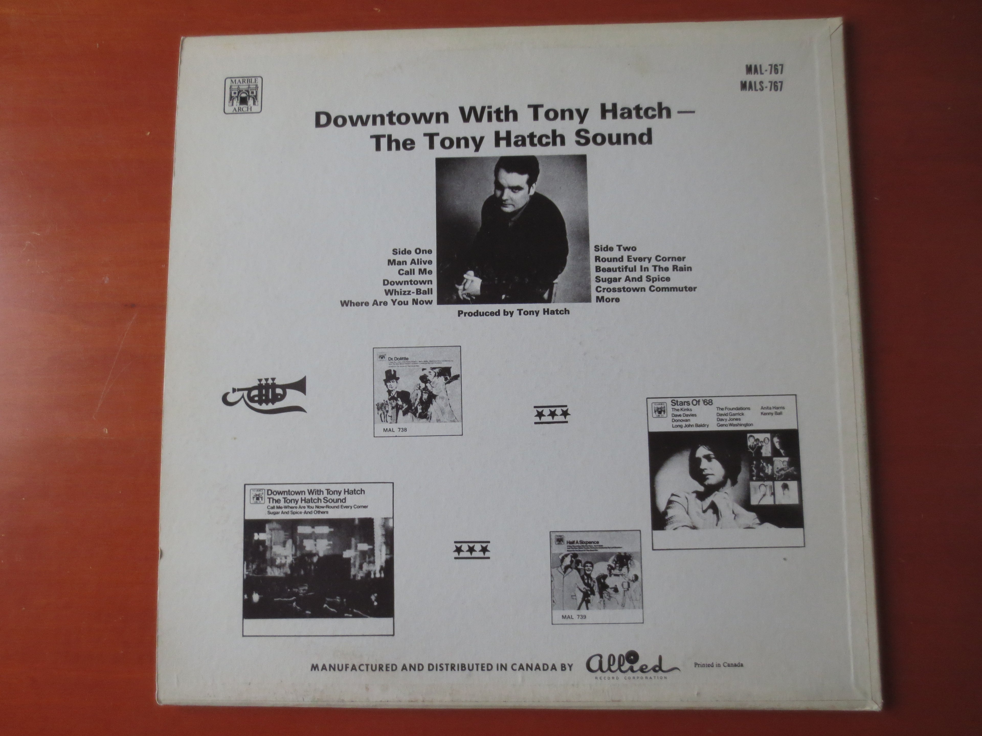 Tony Hatch – Downtown With Tony Hatch (1968) Vinyl LP