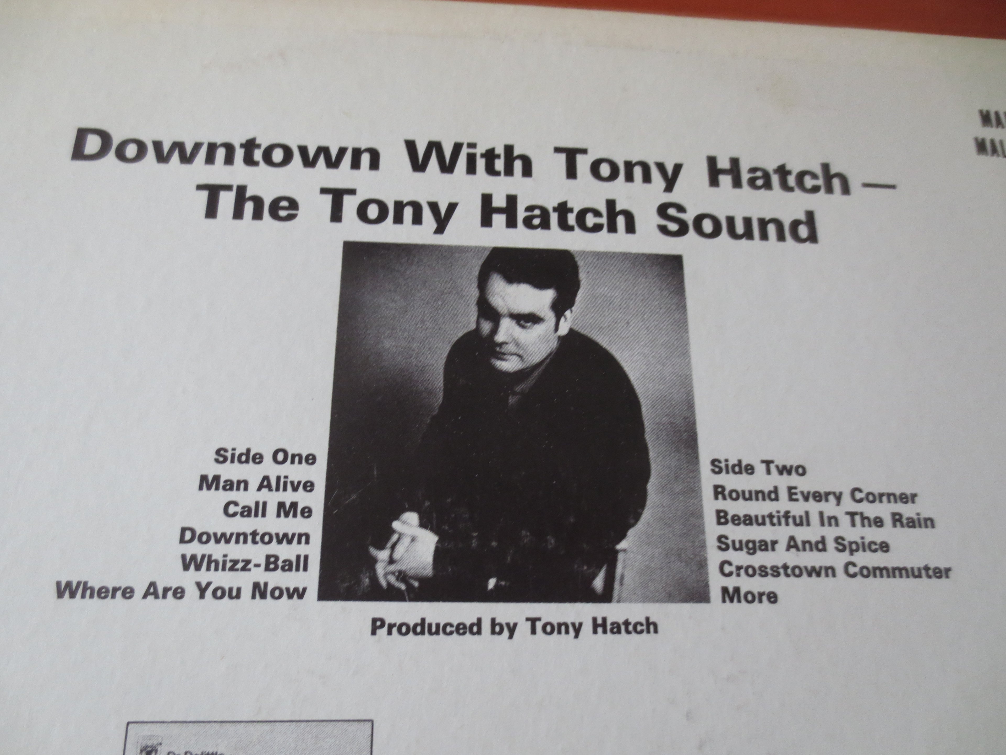 Tony Hatch – Downtown With Tony Hatch (1968) Vinyl LP