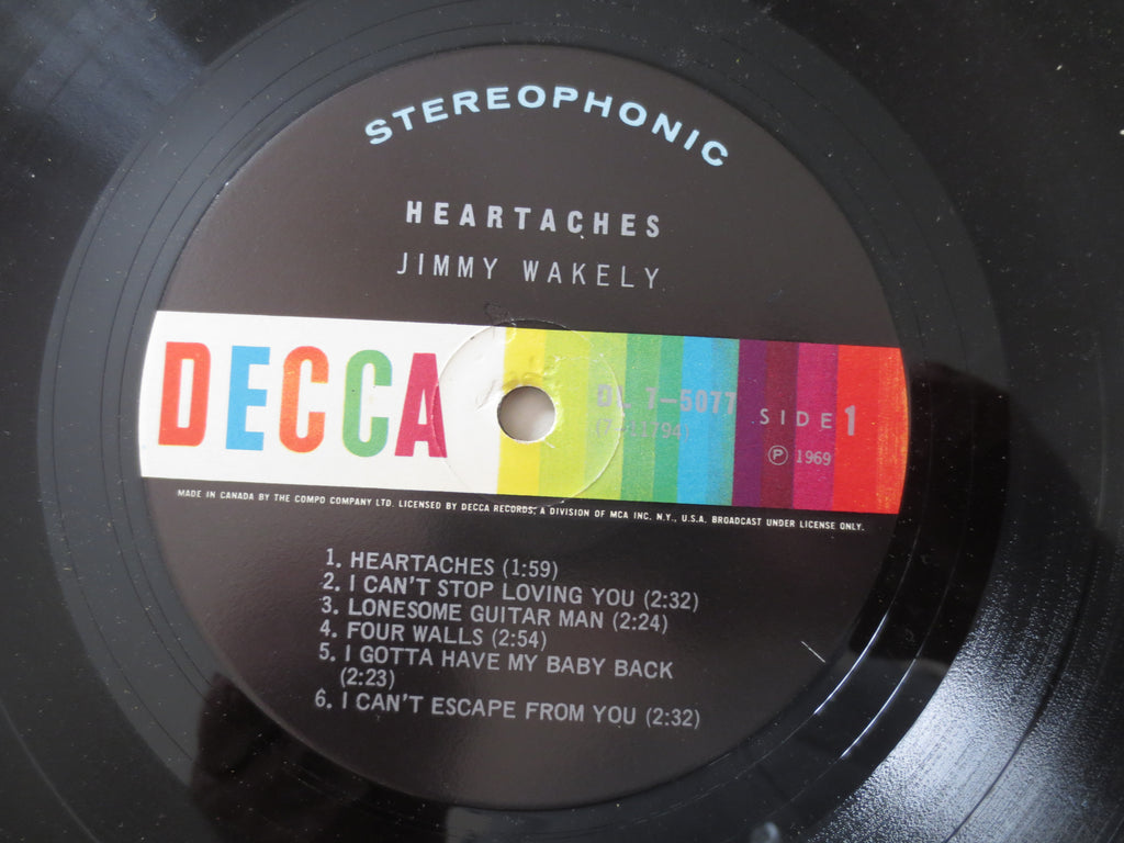 Jimmie Wakely – Heartaches (1969) Vinyl LP