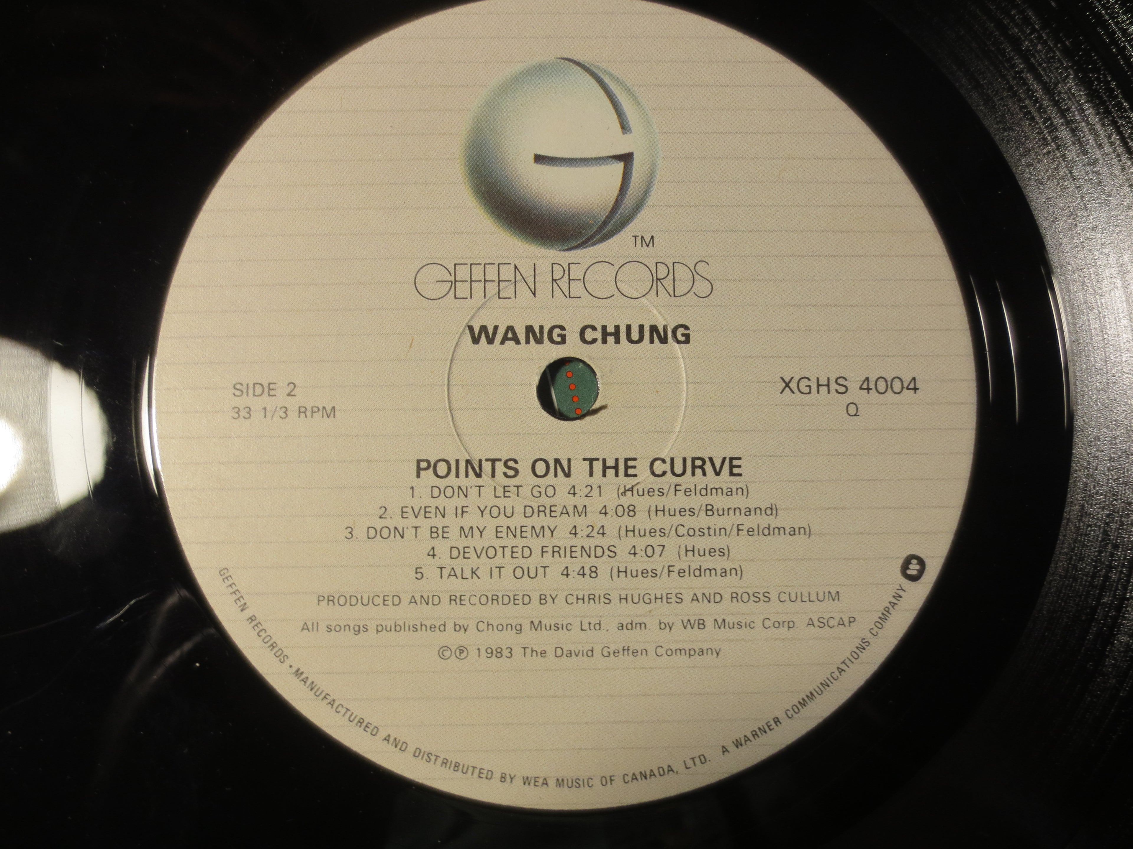 Wang Chung – Points on the Curve (1983) Vinyl LP