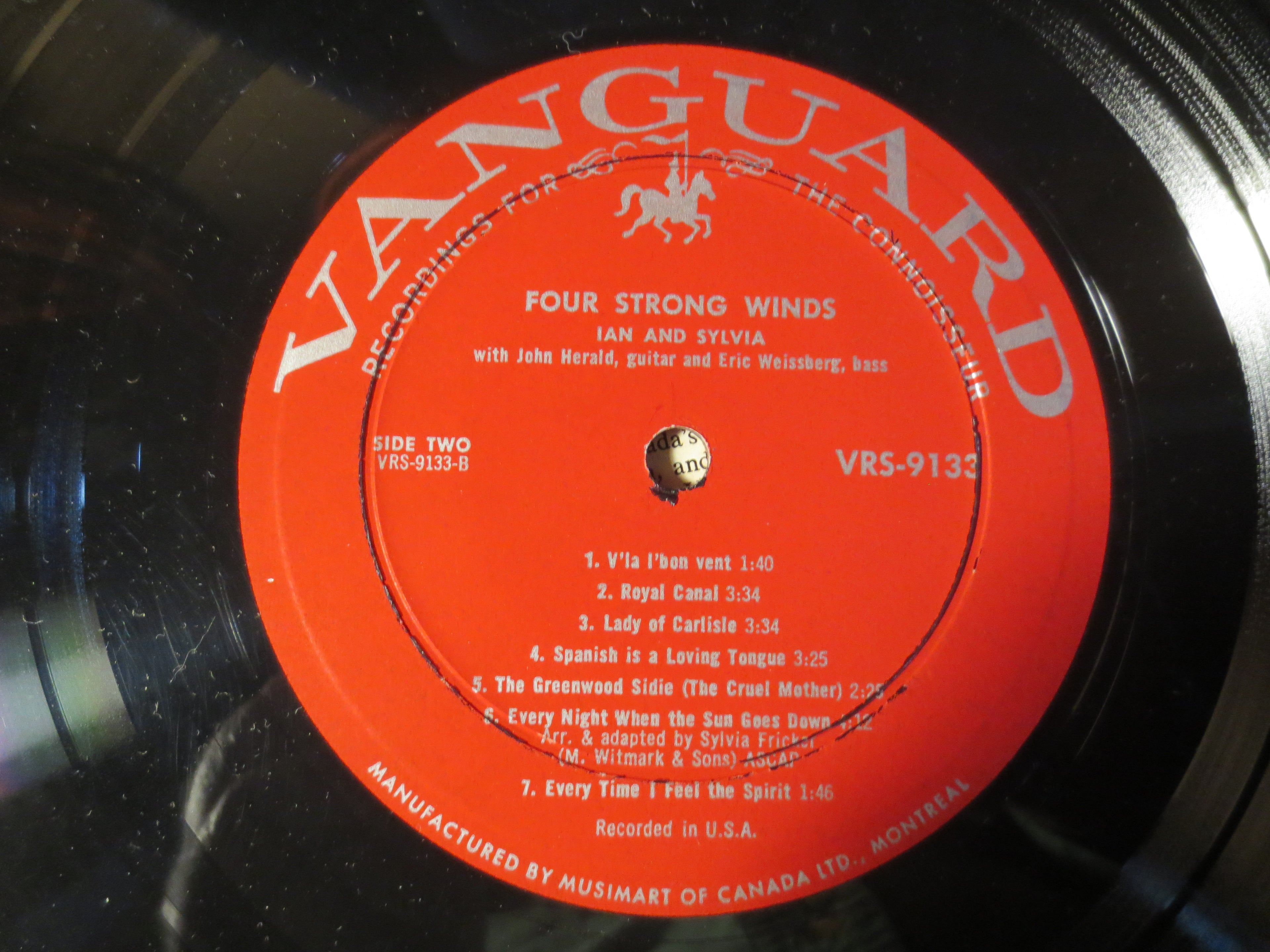 Ian & Sylvia – Four Strong Winds (1963) Vinyl LP