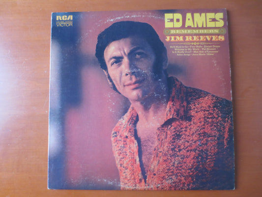 ED AMES, REMEMBERS Jim Reeves, Ed Ames Records, Vintage Vinyl, Ed Ames Vinyl, Country Records, Vinyl Album, 1972 Records