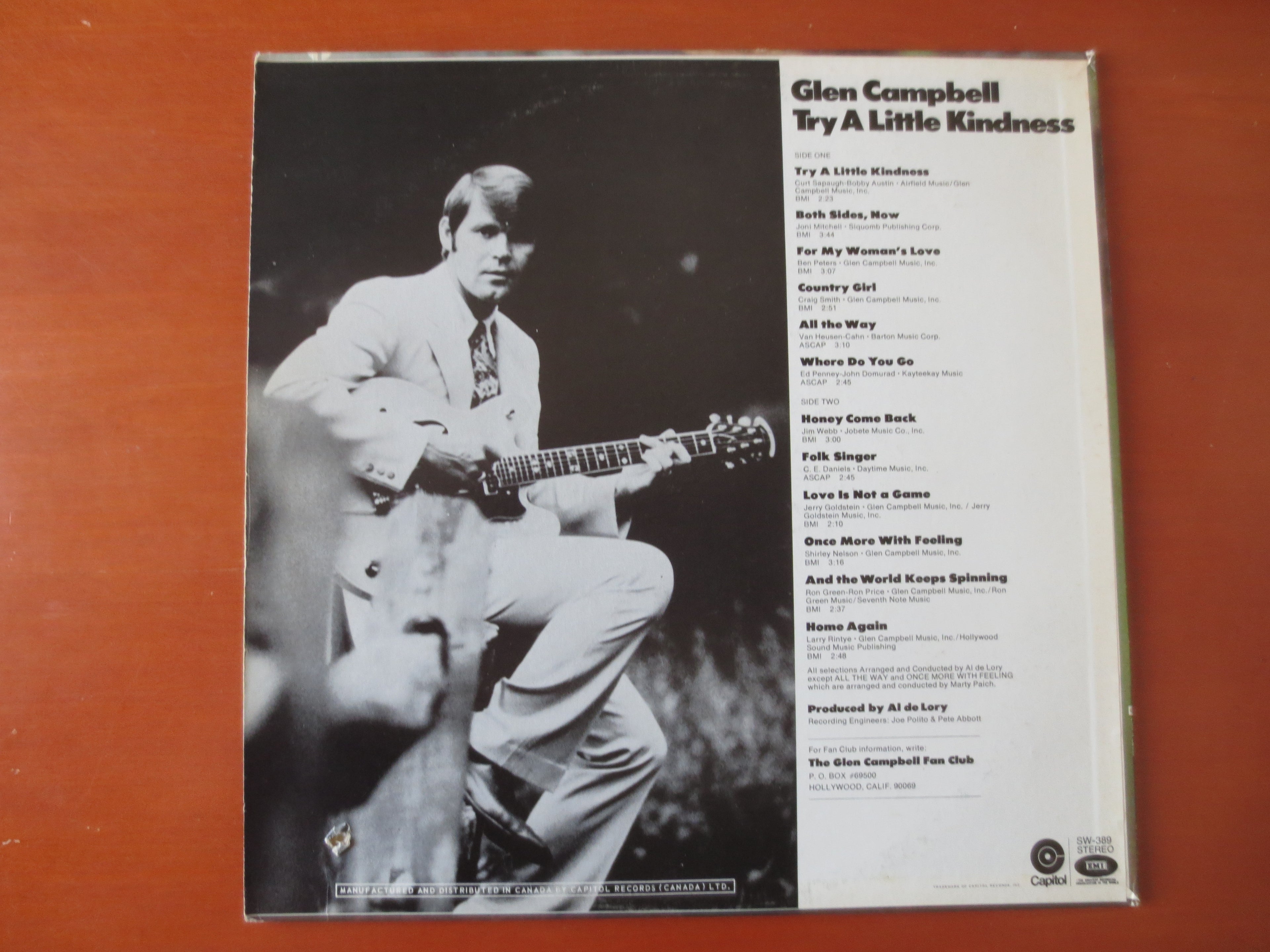 Glen Campbell – Try a Little Kindness (1970) Vinyl LP