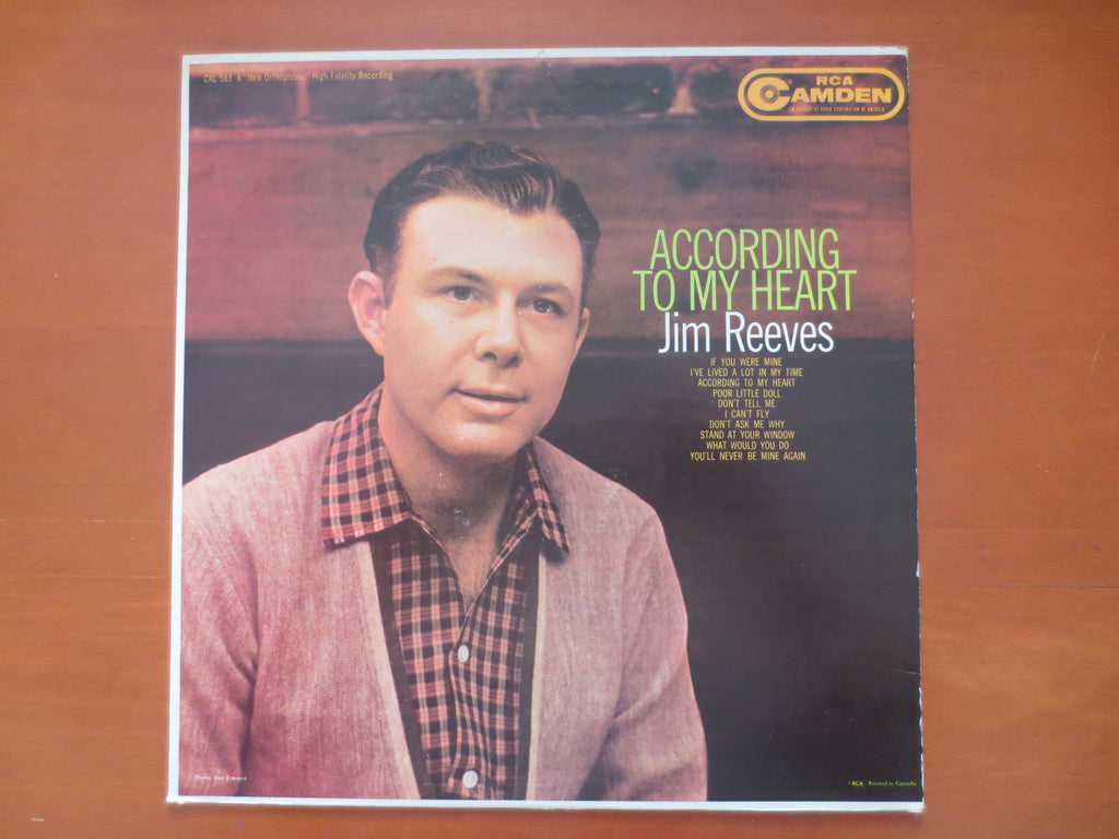 Jim Reeves – According to My Heart (1960) Vinyl LP