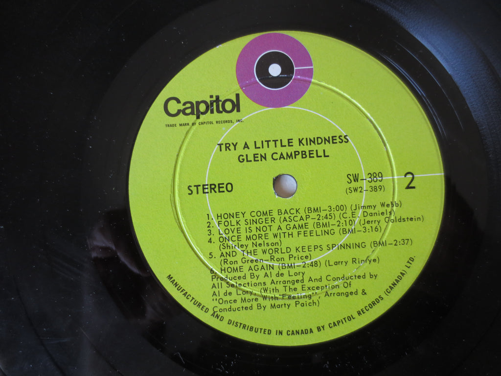 Glen Campbell – Try a Little Kindness (1970) Vinyl LP