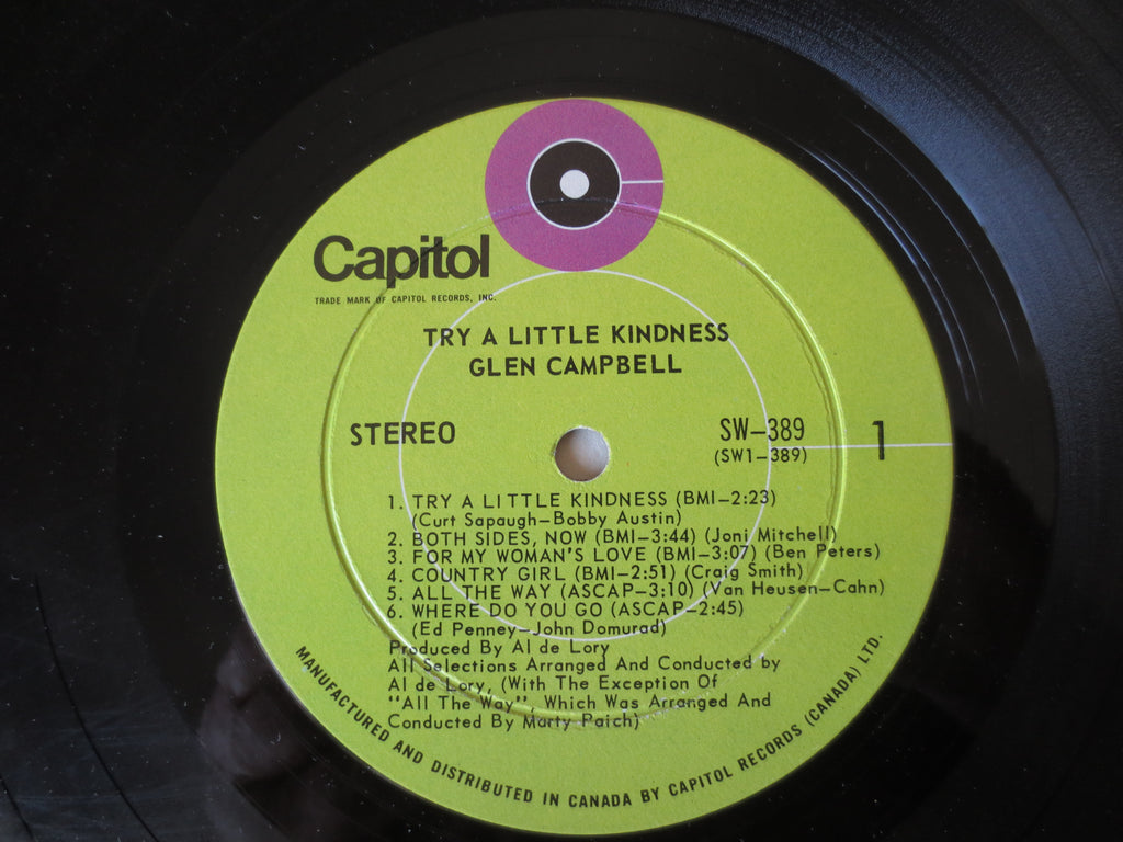 Glen Campbell – Try a Little Kindness (1970) Vinyl LP