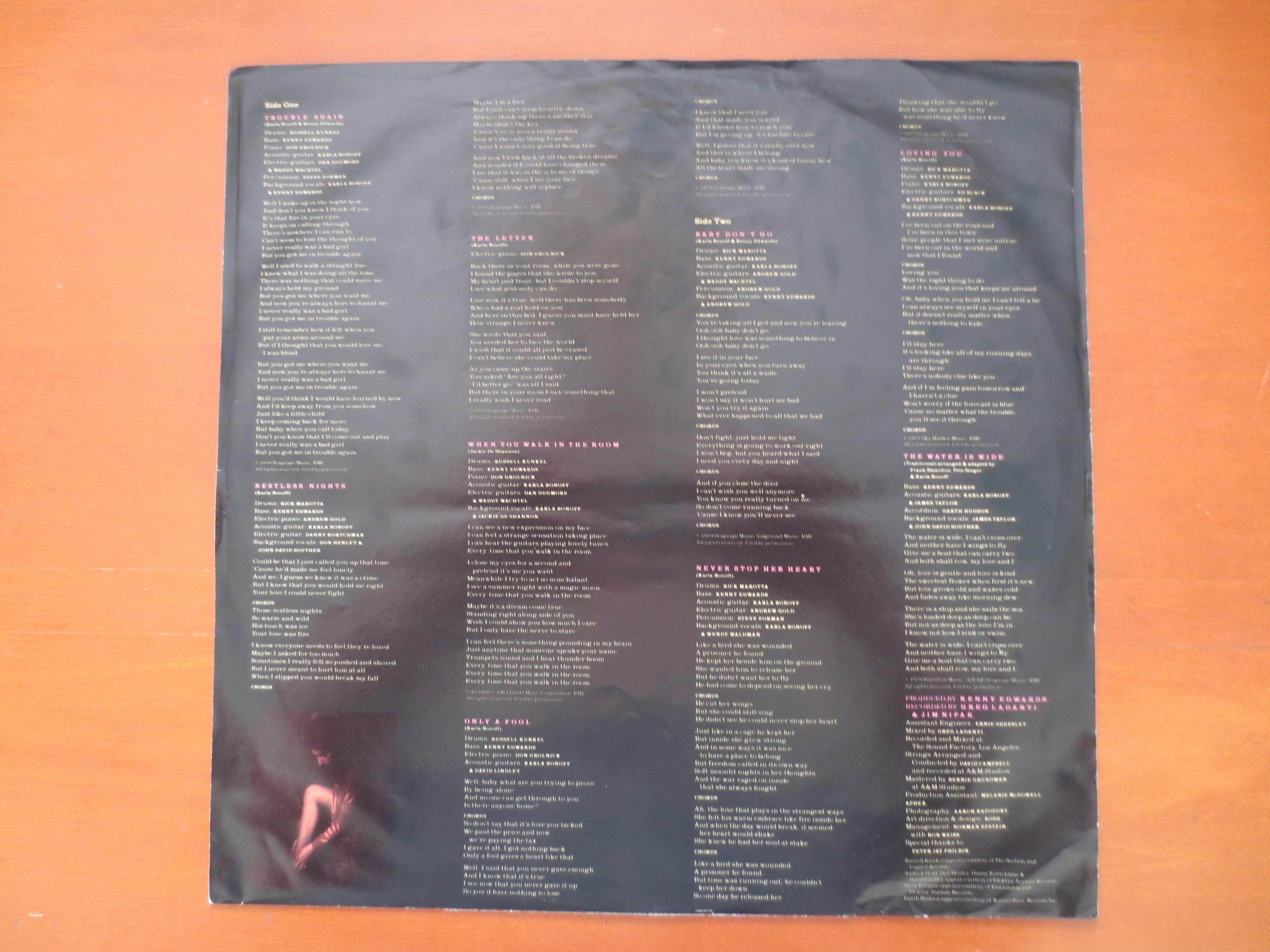 Karla Bonoff – Restless Nights (1979) [Vinyl LP]