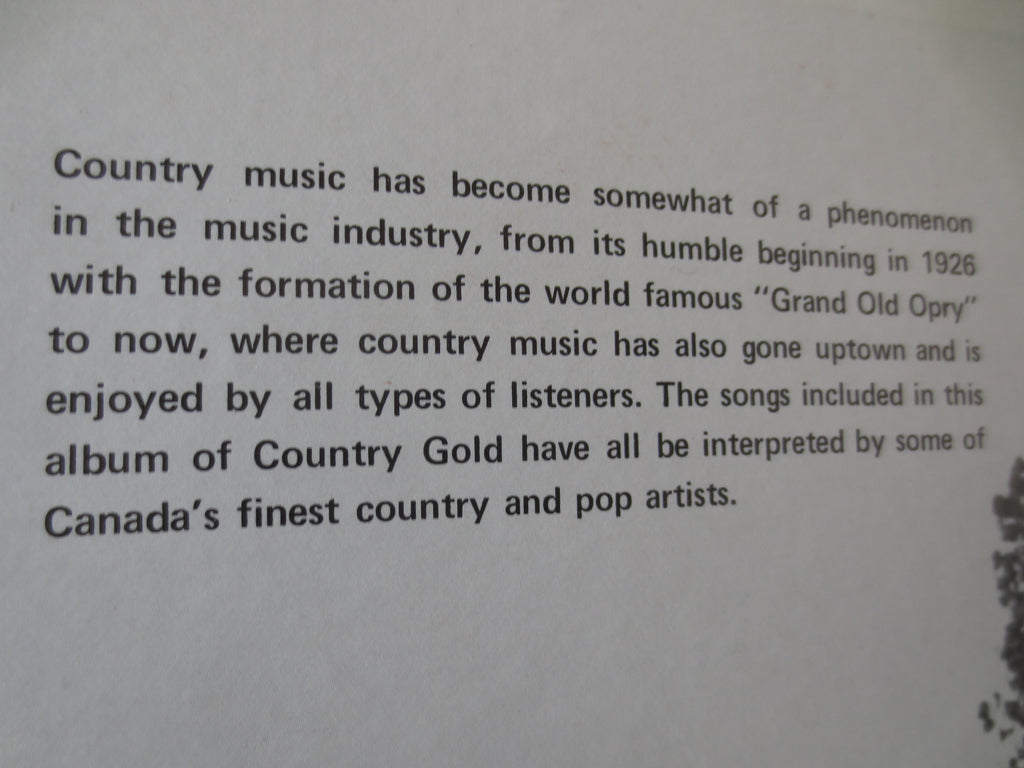 Various Artists – Country Gold, Volume 1 (1975) Vinyl 2xLP