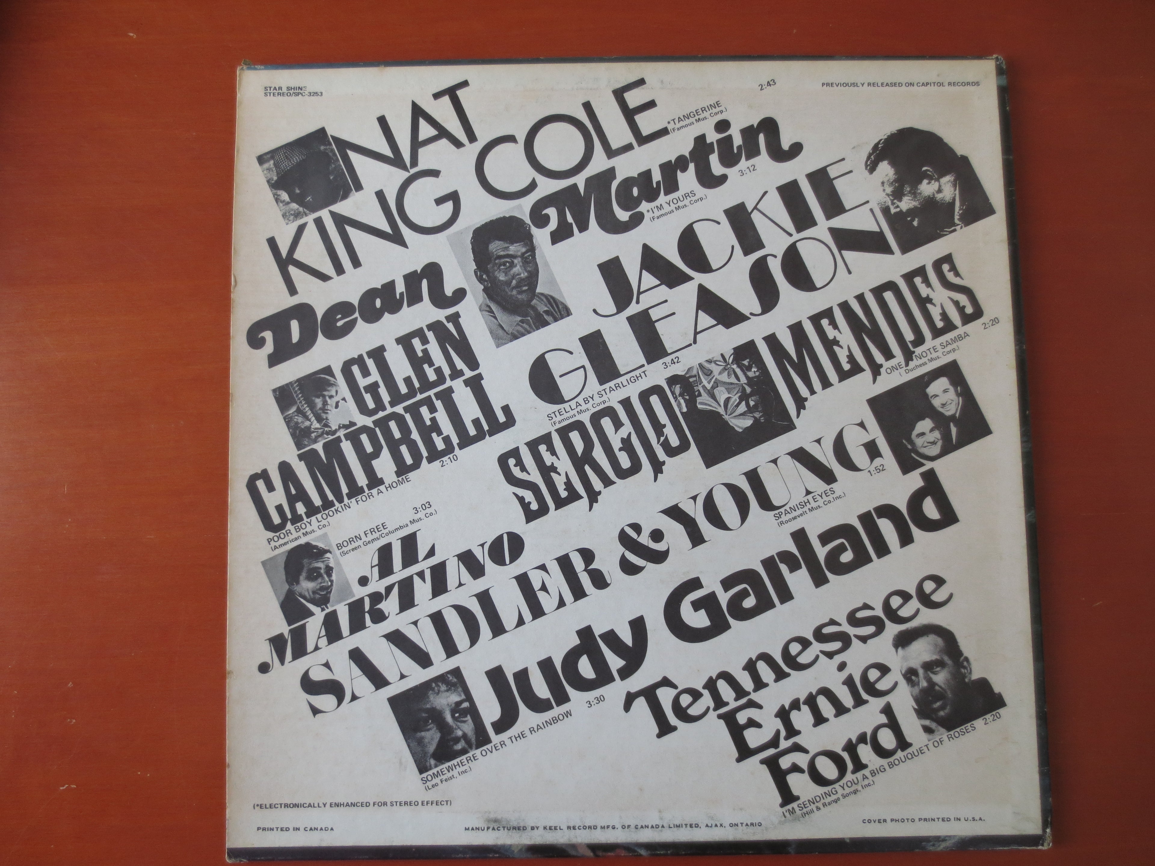 Star Shine – Dean Martin, Judy Garland & More (1971) Vinyl LP