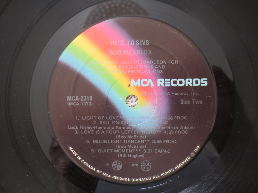 Bob McBride – Here to Sing (1978) Vinyl LP