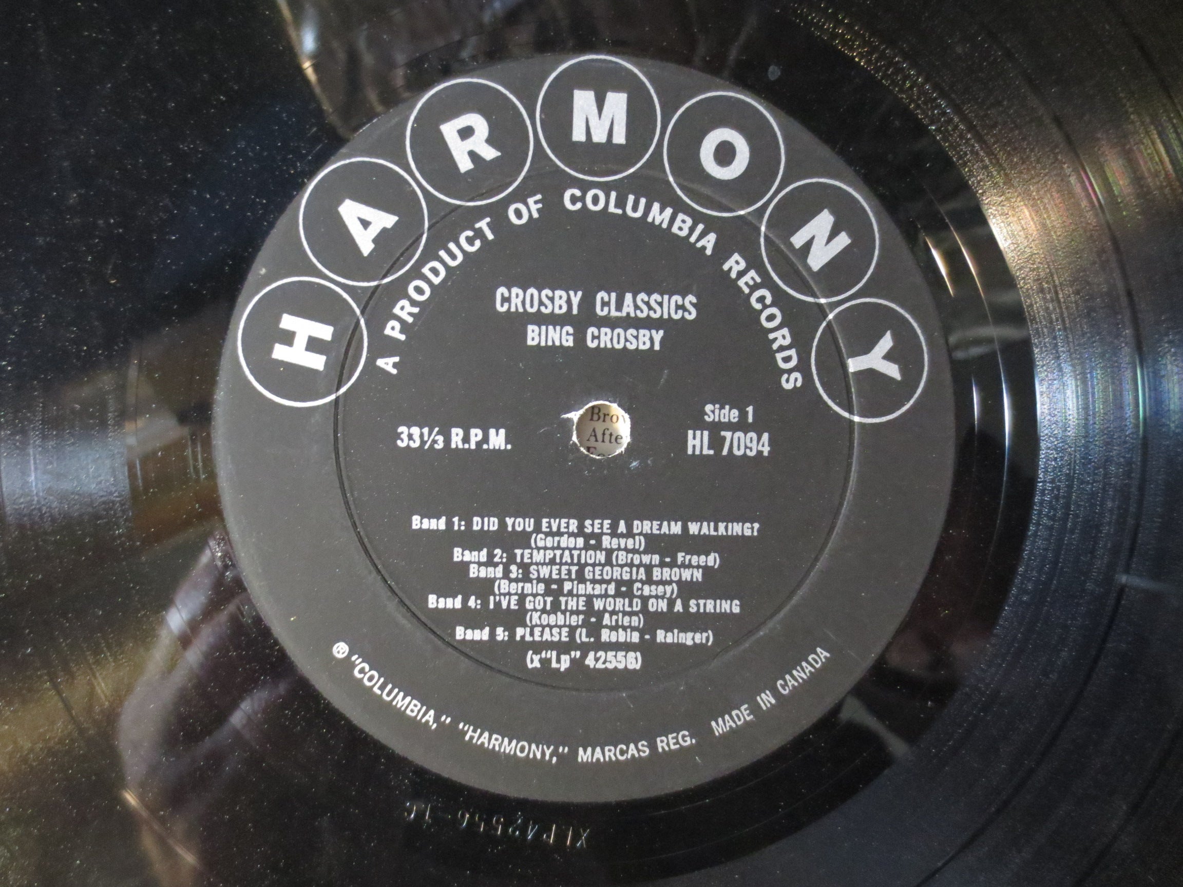 Bing Crosby – Crosby Classics (1958) Vinyl LP