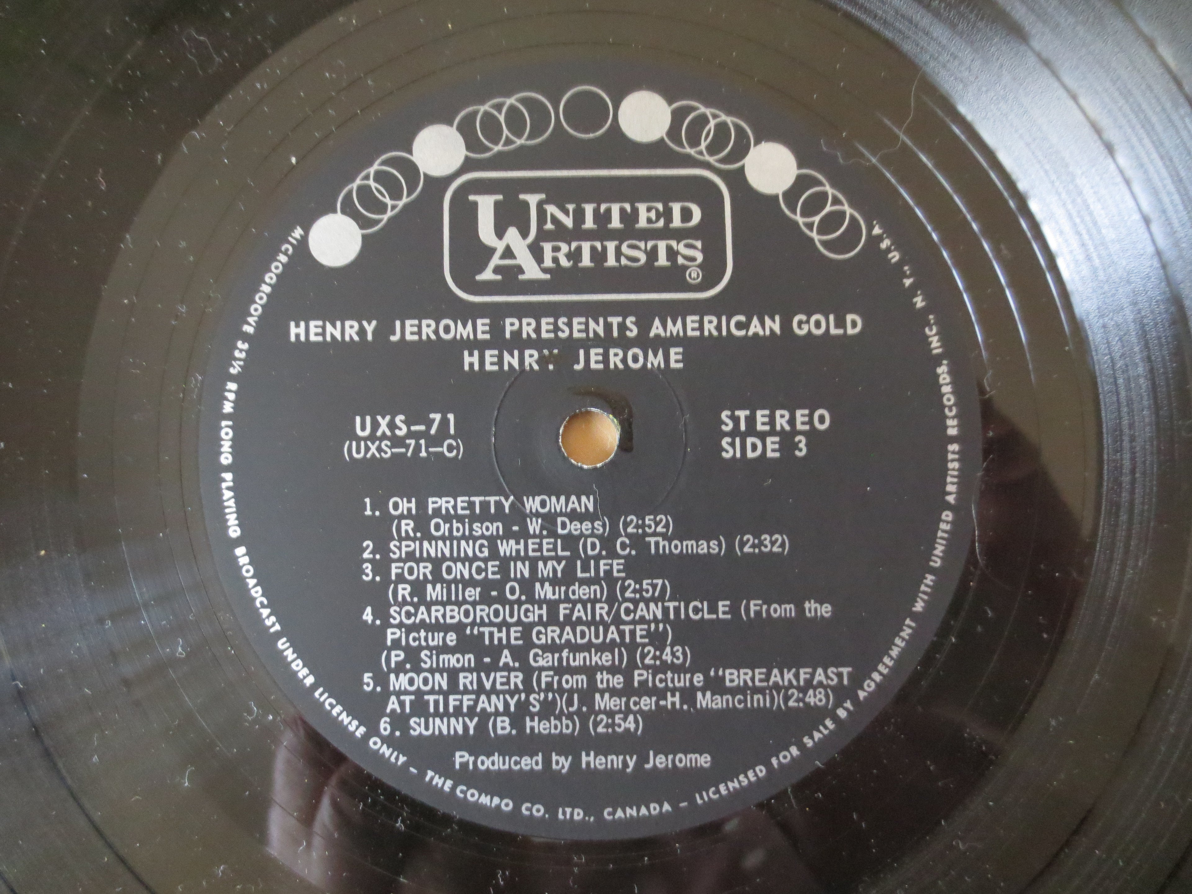 Henry Jerome – American Gold (1970) Vinyl 2xLP