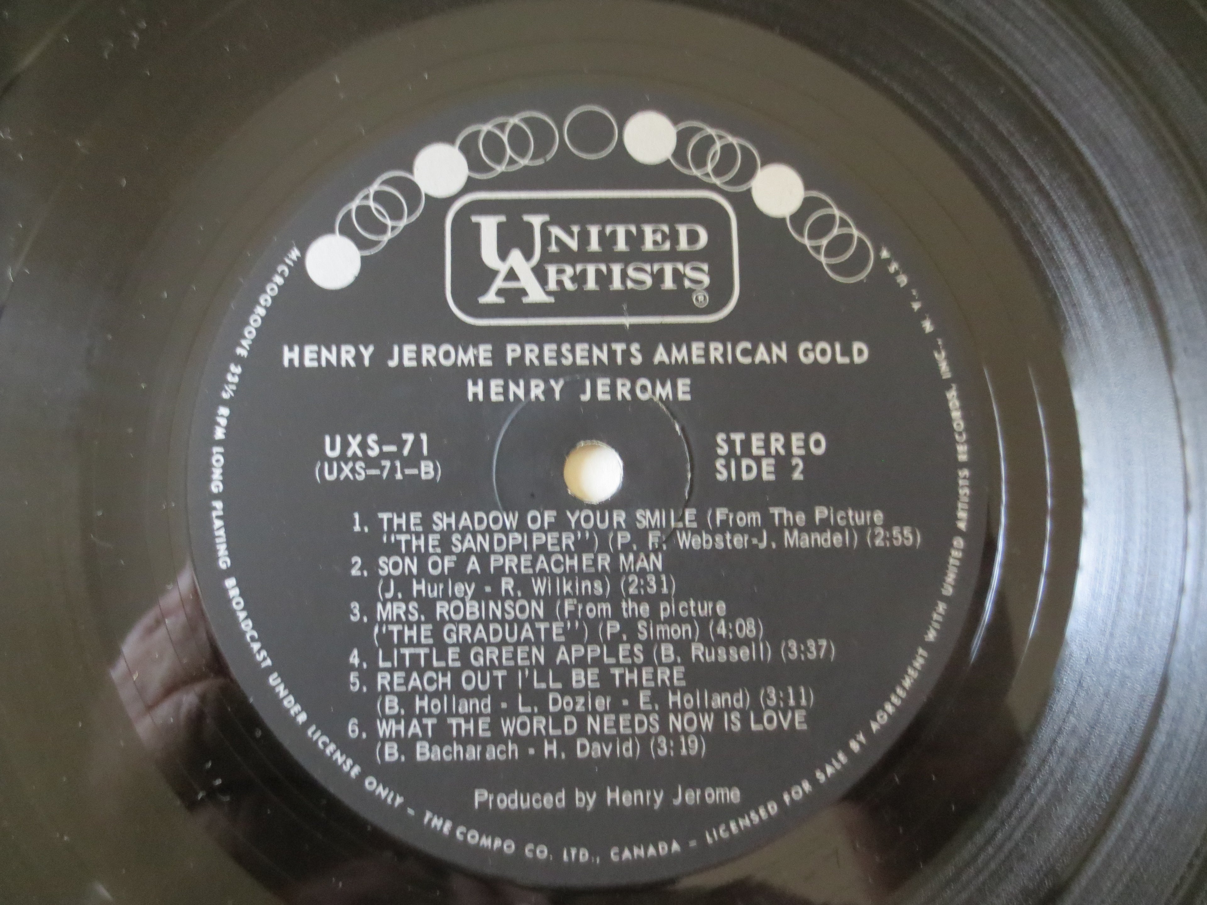 Henry Jerome – American Gold (1970) Vinyl 2xLP