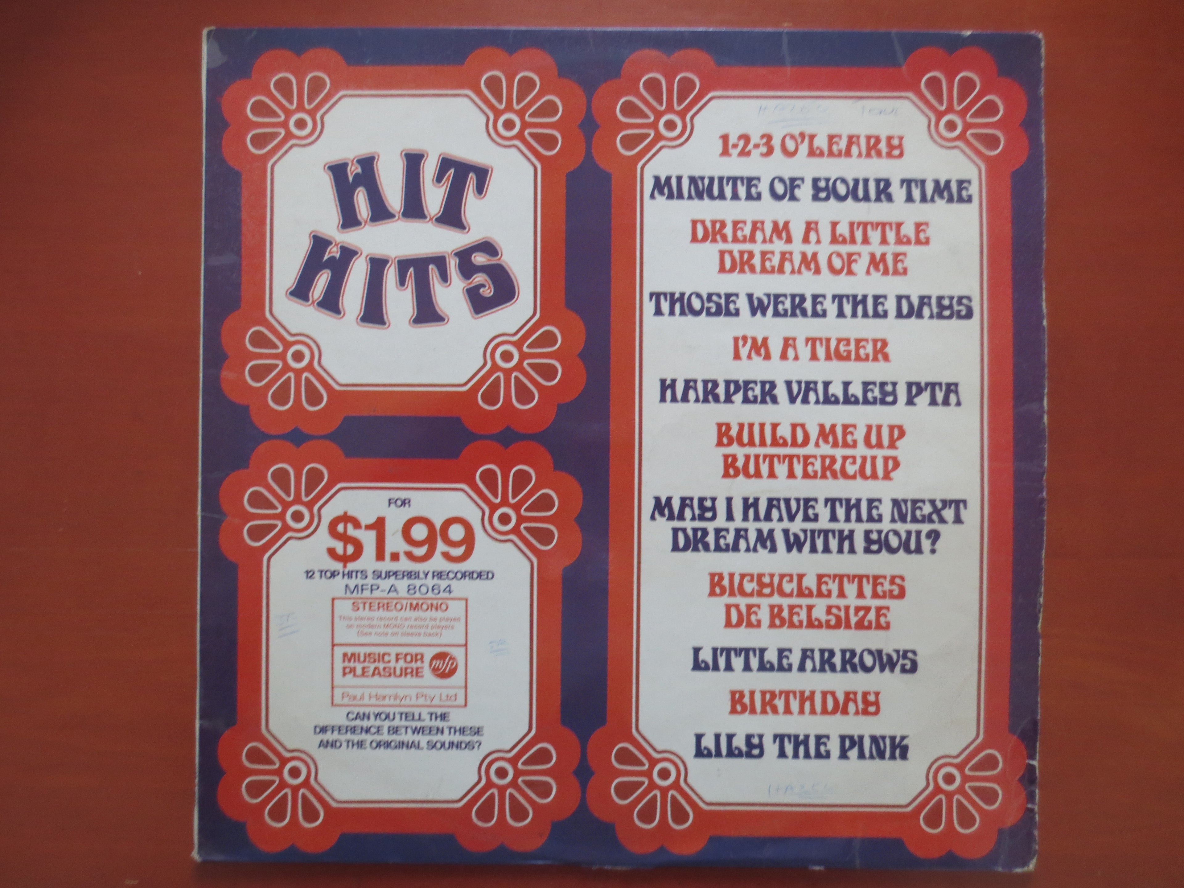 12 Top Hits (1969) Vinyl LP