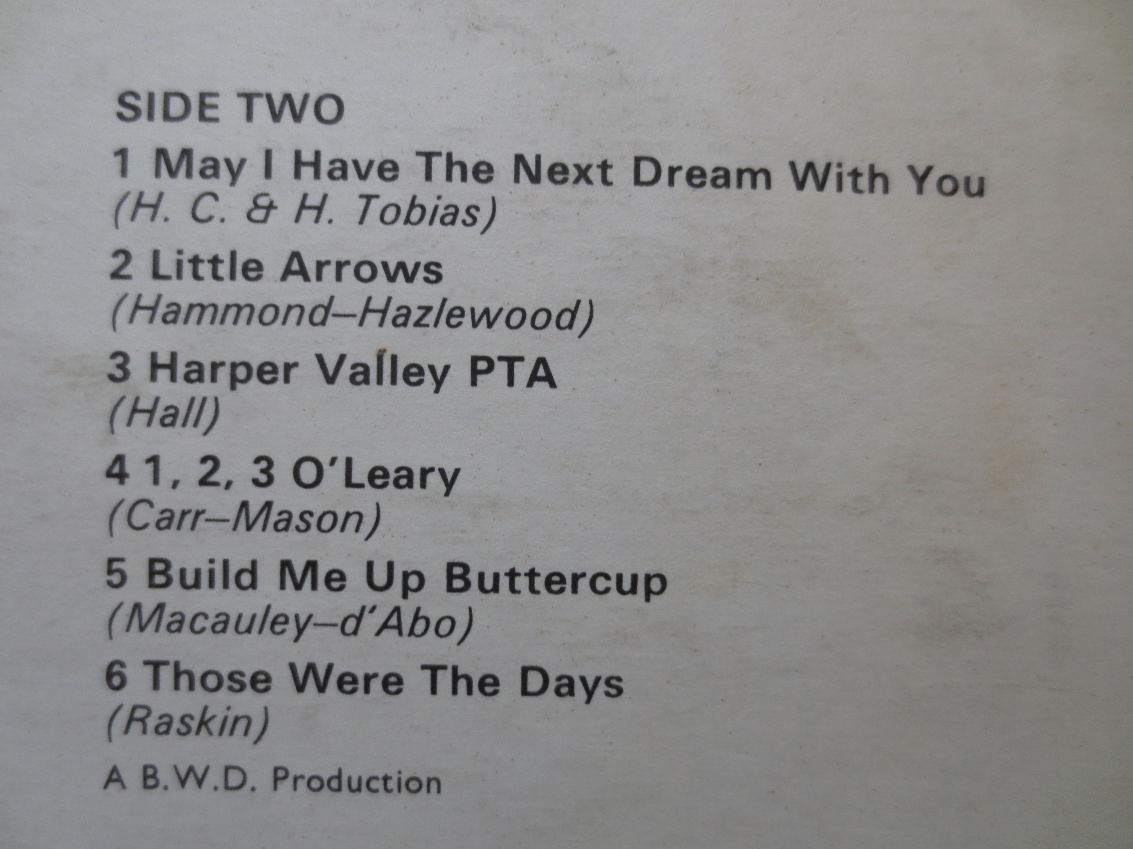 12 Top Hits (1969) Vinyl LP