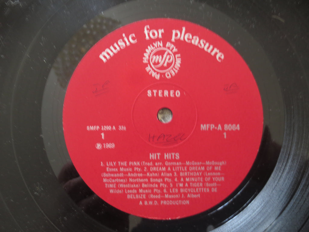 Hit Hits Vinyl Album - 12 Top Hits - 1961 Vintage Record