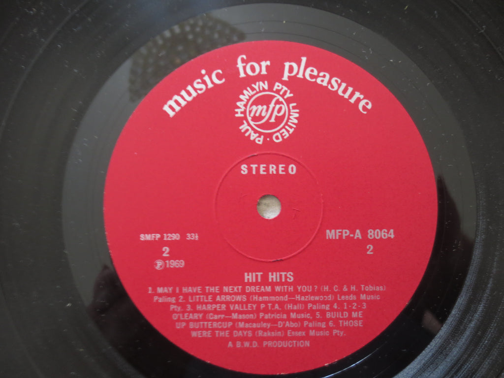 Hit Hits Vinyl Album - 12 Top Hits - 1961 Vintage Record