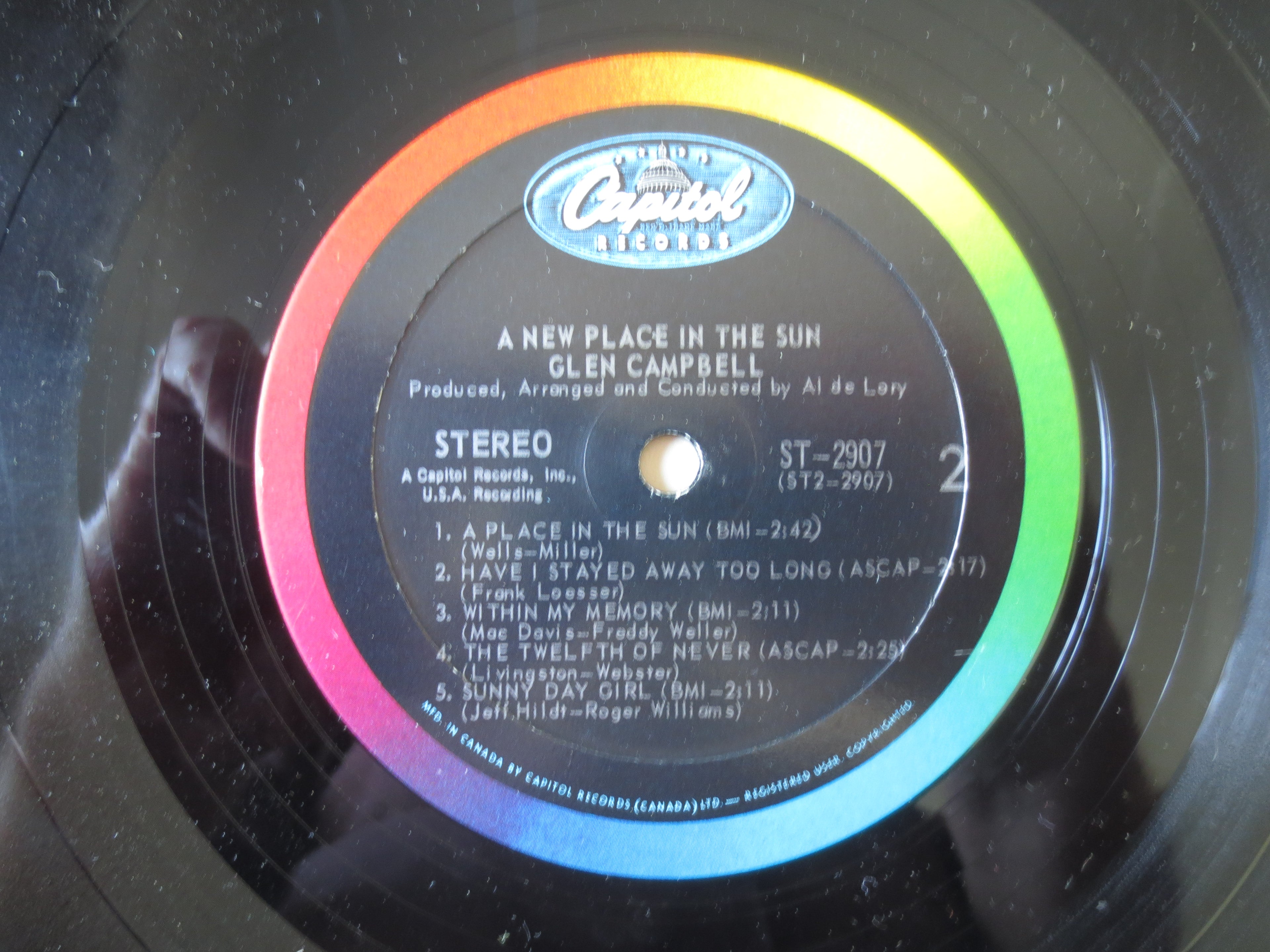 Glen Campbell – A New Place in the Sun (1968) Vinyl LP