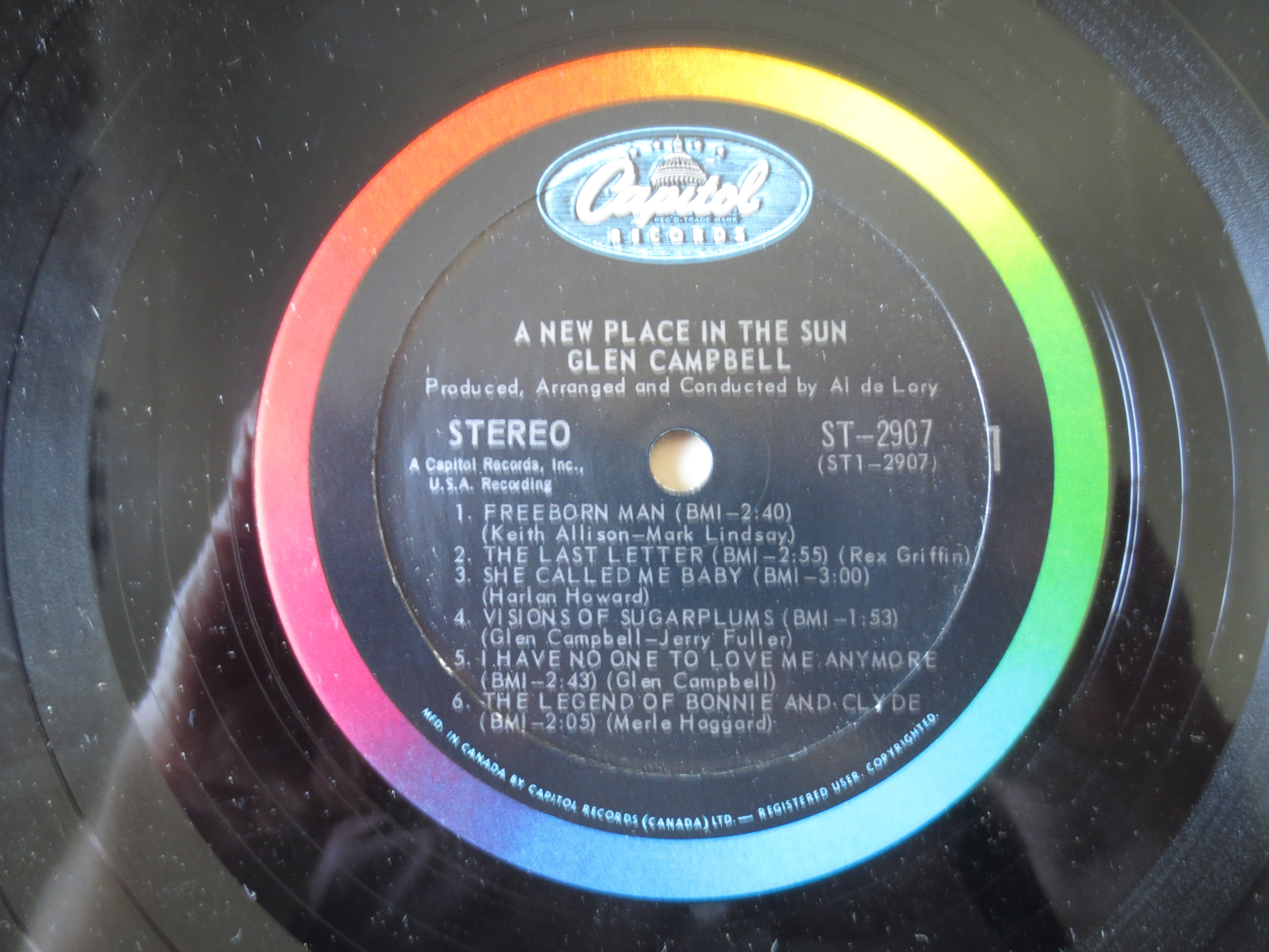 Glen Campbell – A New Place in the Sun (1968) Vinyl LP