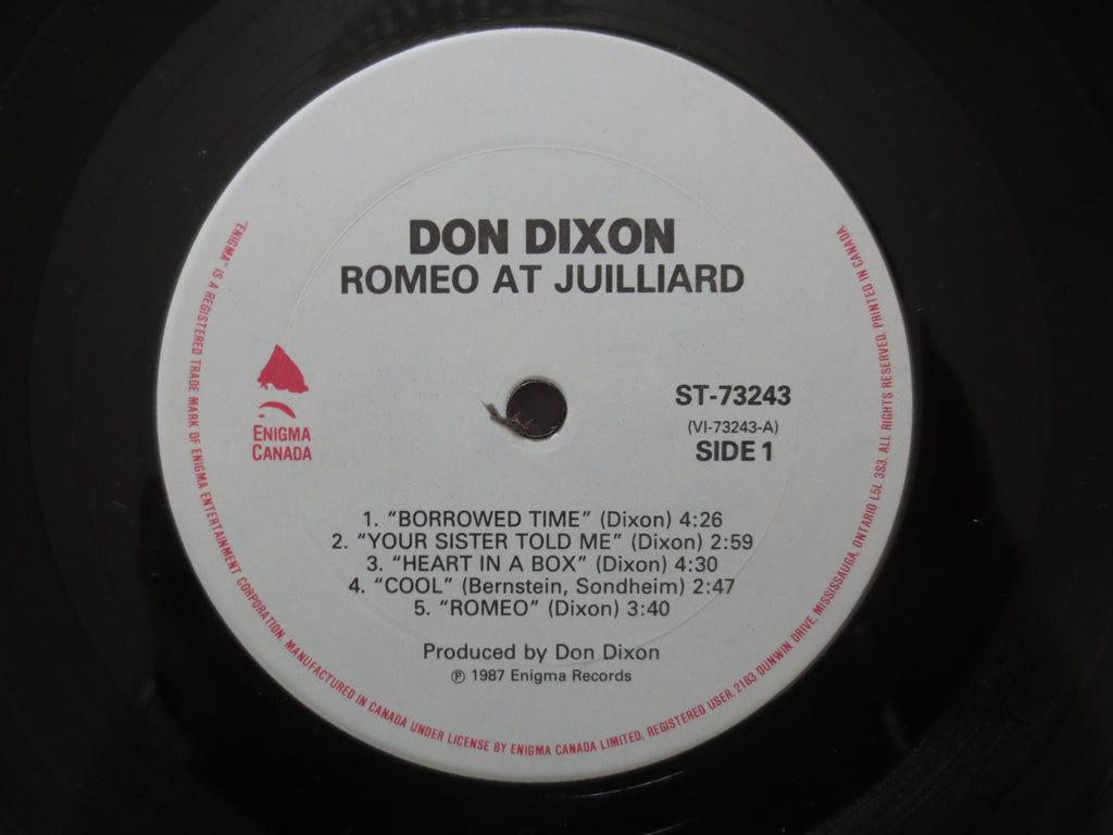 Don Dixon – Romeo at Juilliard (1987) Vinyl LP