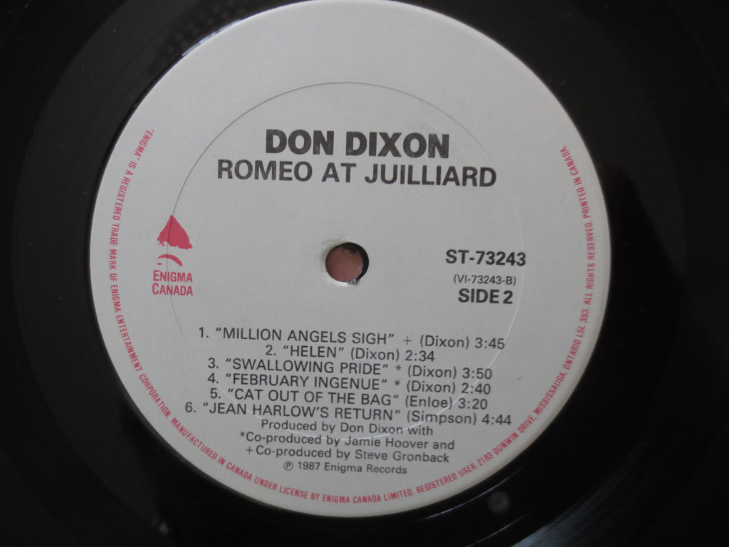 Don Dixon – Romeo at Juilliard (1987) Vinyl LP