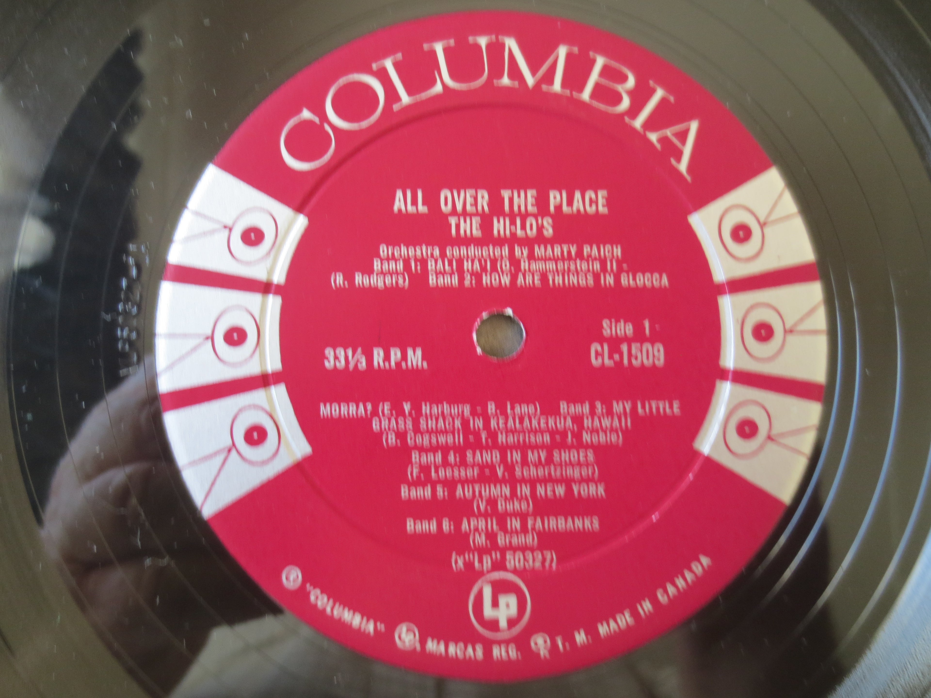 The Hi-Lo's – All Over the Place (1960) Vinyl LP