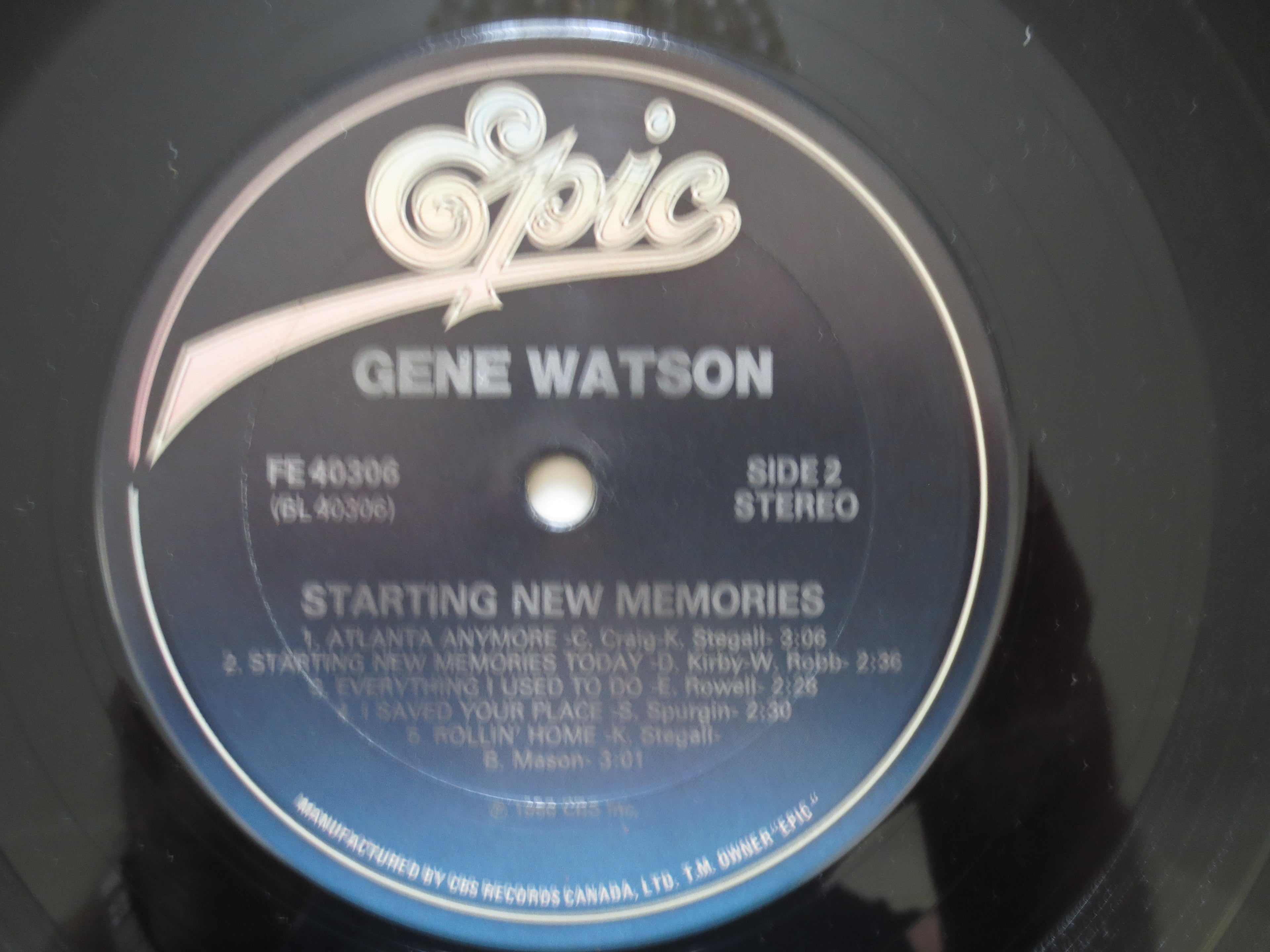 Gene Watson – Starting New Memories (1986) Vinyl LP